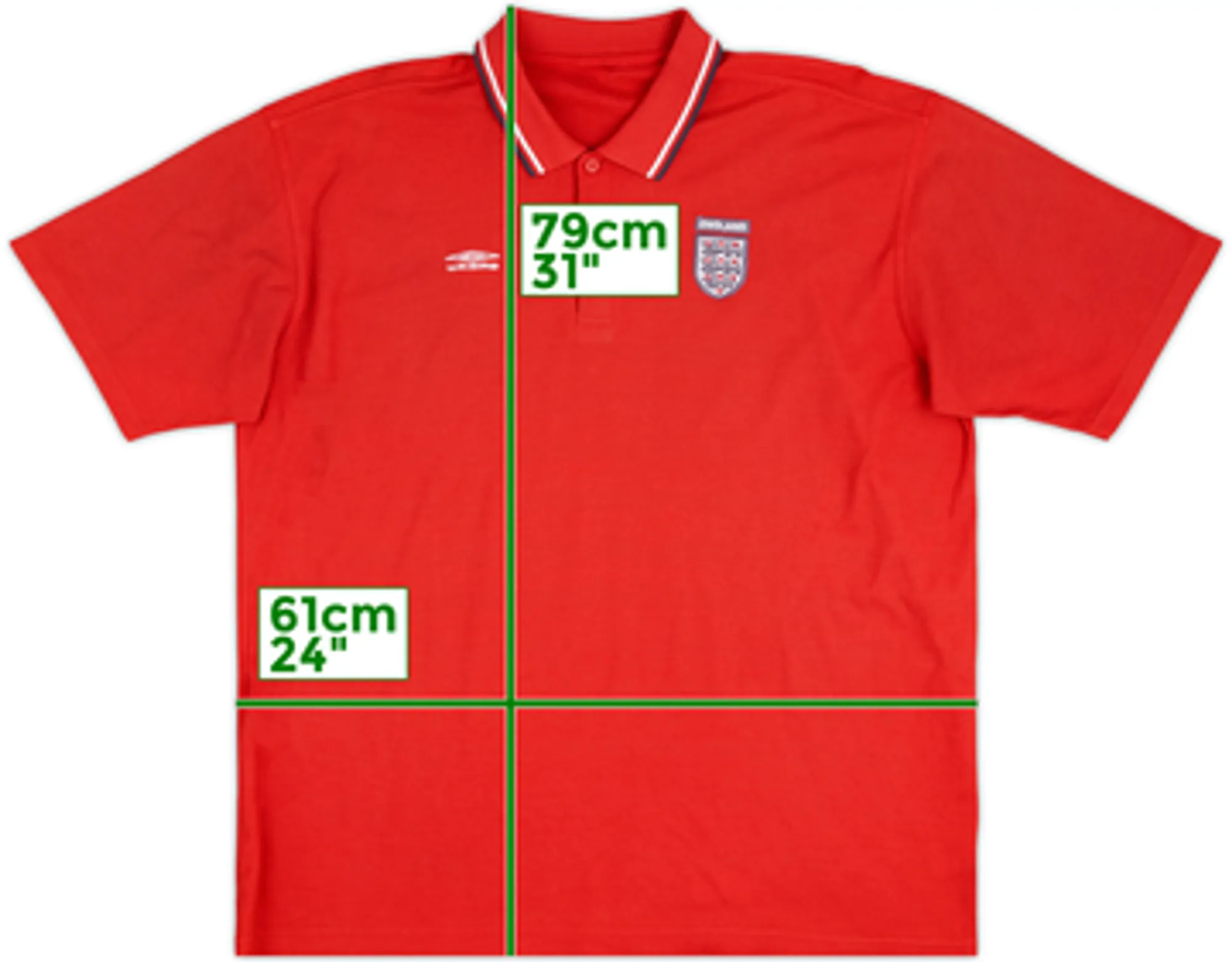 1999-00 England Umbro Polo Shirt - 5/10 - (XXL)