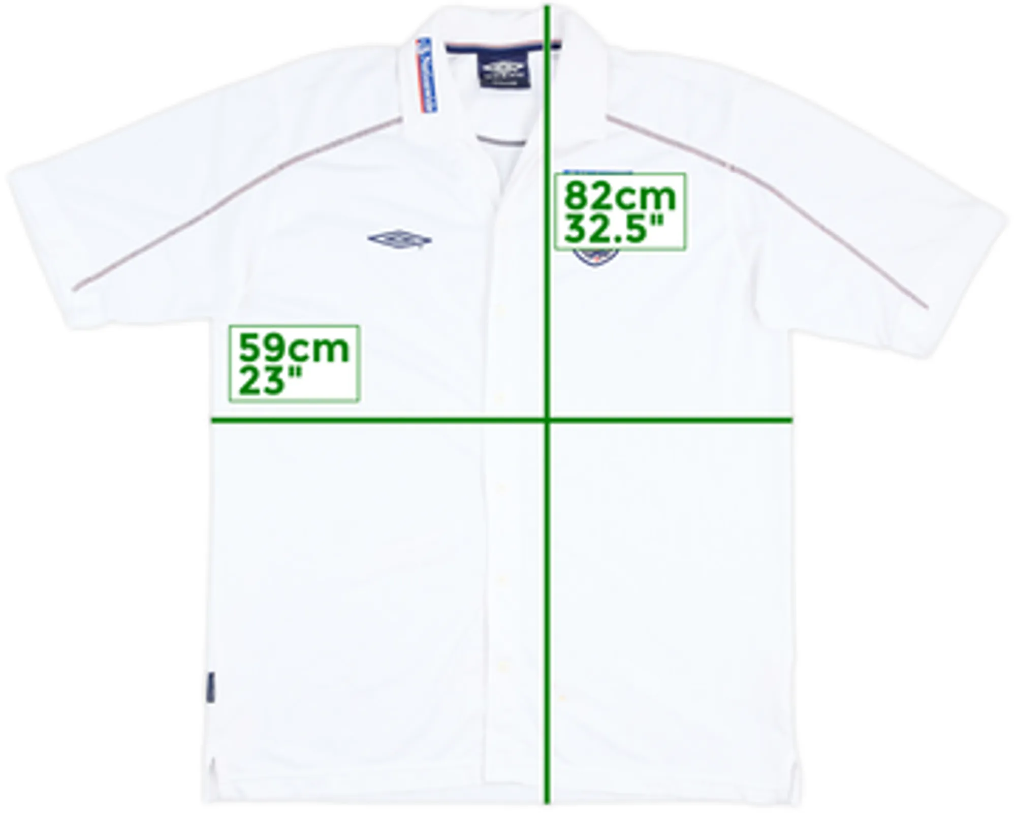 2002-04 England Umbro Button-Up Shirt - 6/10 - (XL)