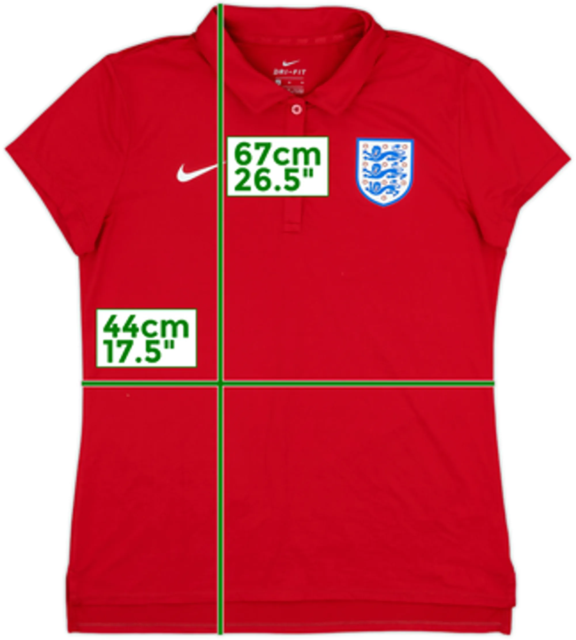 2018-19 England Nike Polo Shirt - 9/10 - (Women's M)