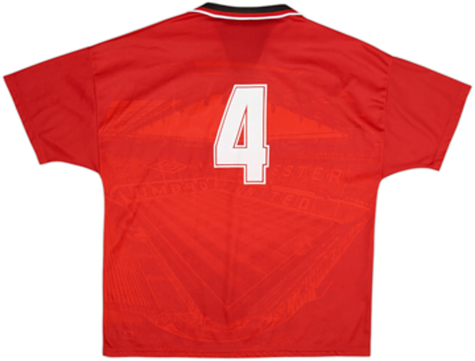 1994-96 Manchester United Home Shirt #4 - 8/10 - (XL)