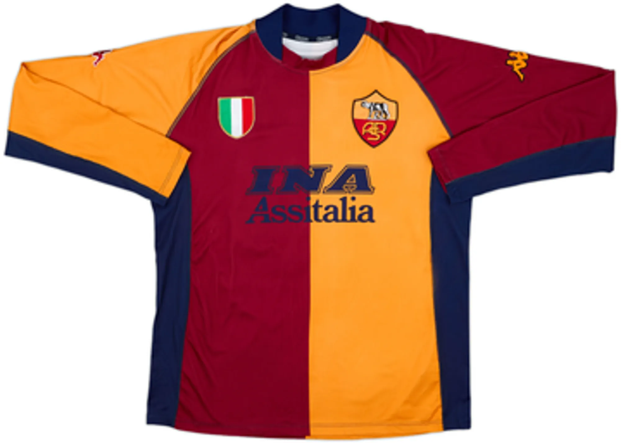 2001-02 Roma European L/S Shirt Cassano #18 - 7/10 - (XL)