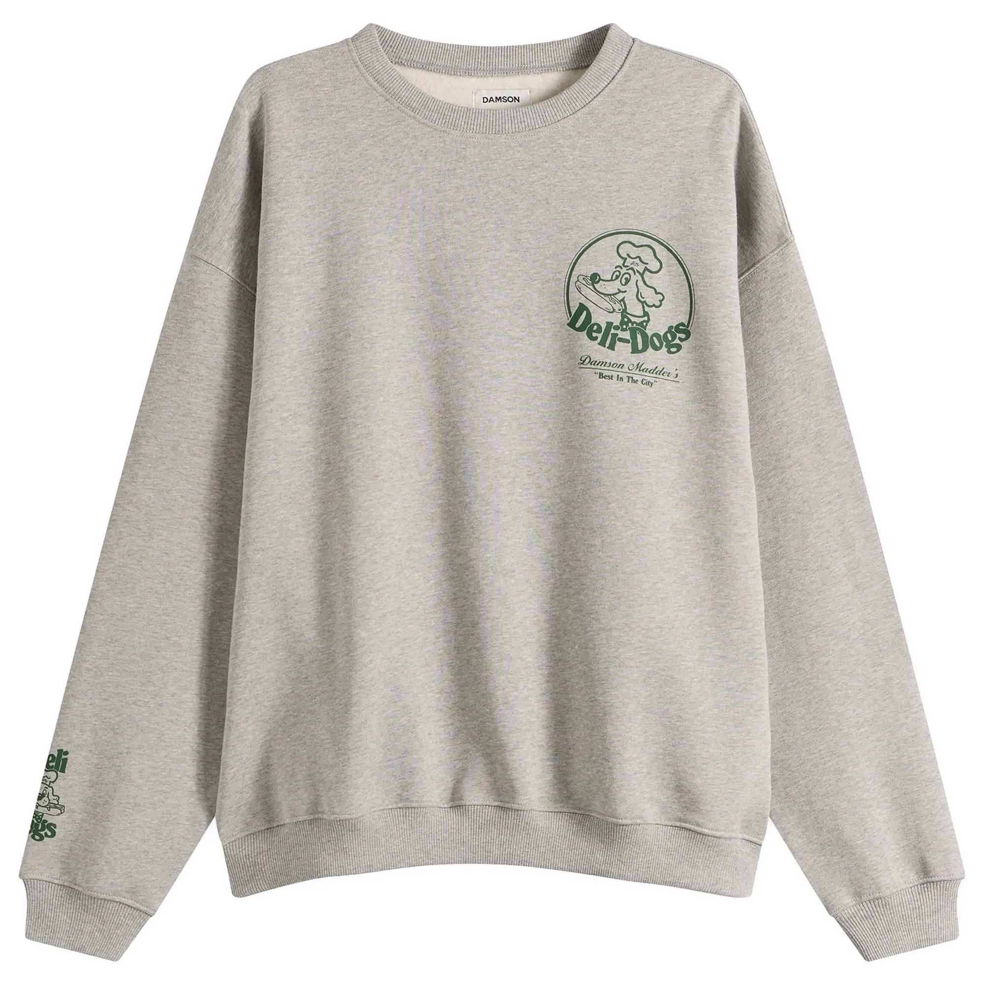 Damson Madder Women's Deli Dog Sweatshirt Grey