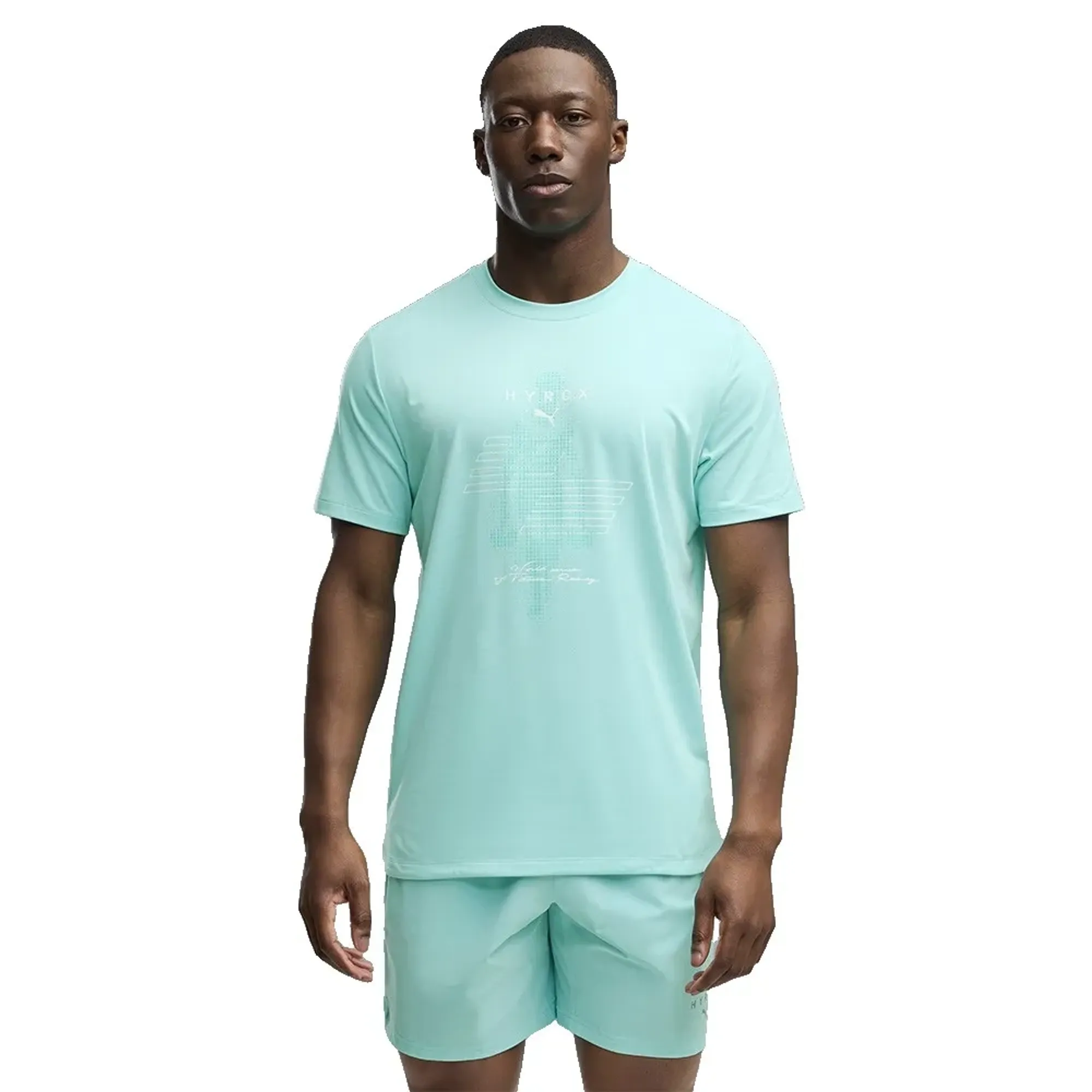 PUMA x HYROX CLOUDSPUN ThermoAdapt T-Shirt Men in Green | Size Large
