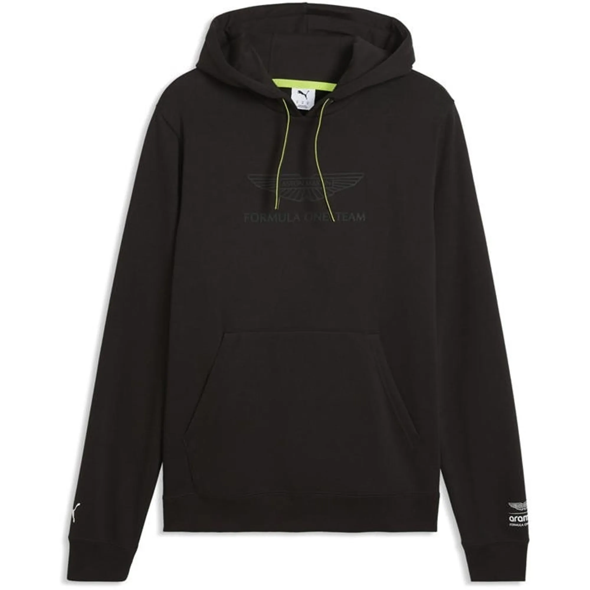 PUMA x ASTON MARTIN ARAMCO F1Â® TEAM Essentials Hoodie Men in Black | Size Medium