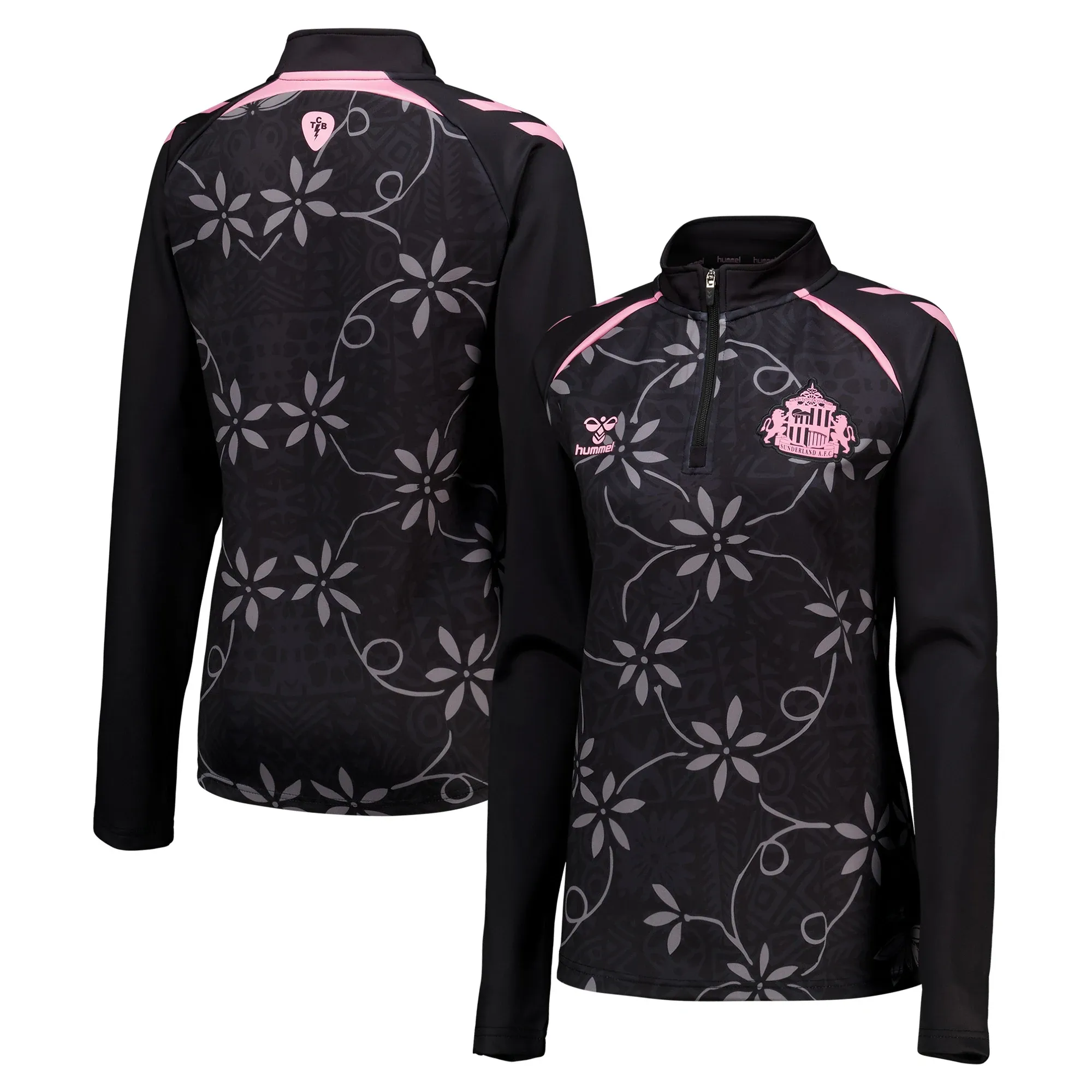 Sunderland x Elvis Hummel Away Matchday Half Zip - Black - Womens