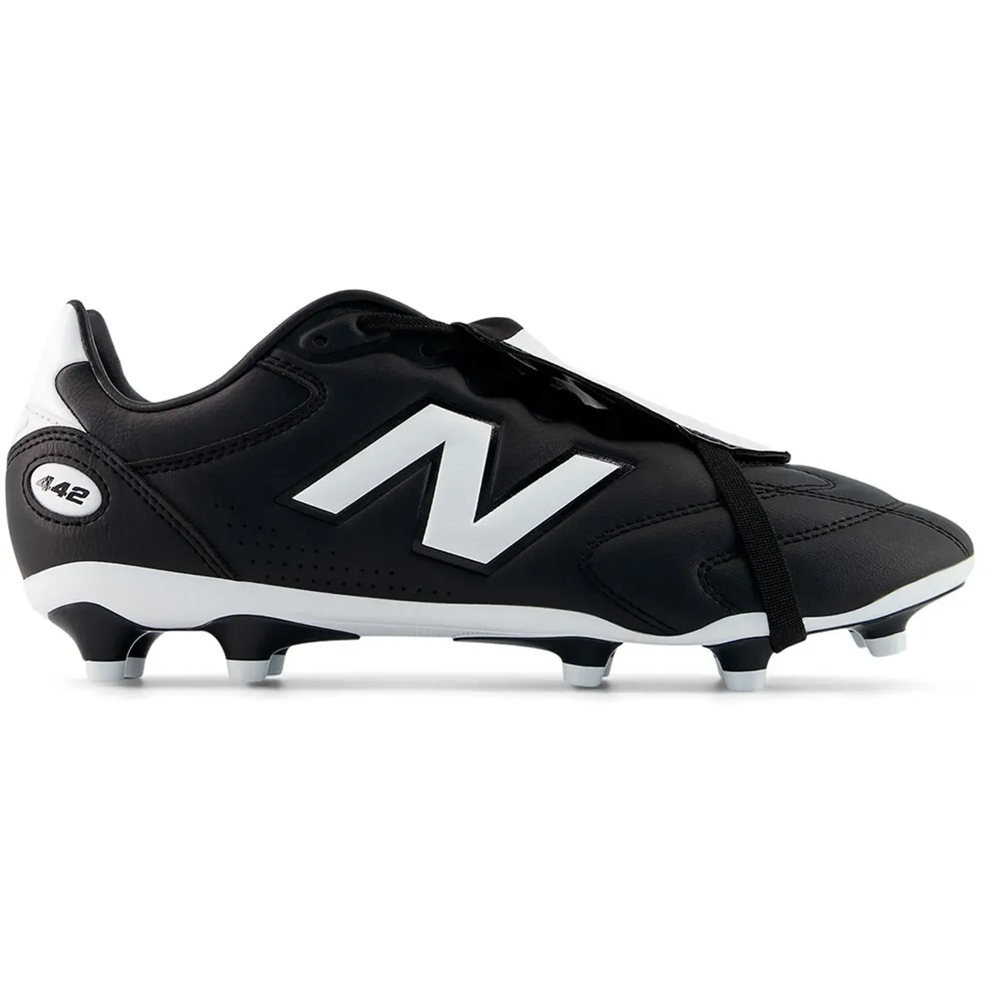 New Balance Unisex 442 Pro Tongue FG V3 in Black/White/Red Synthetic