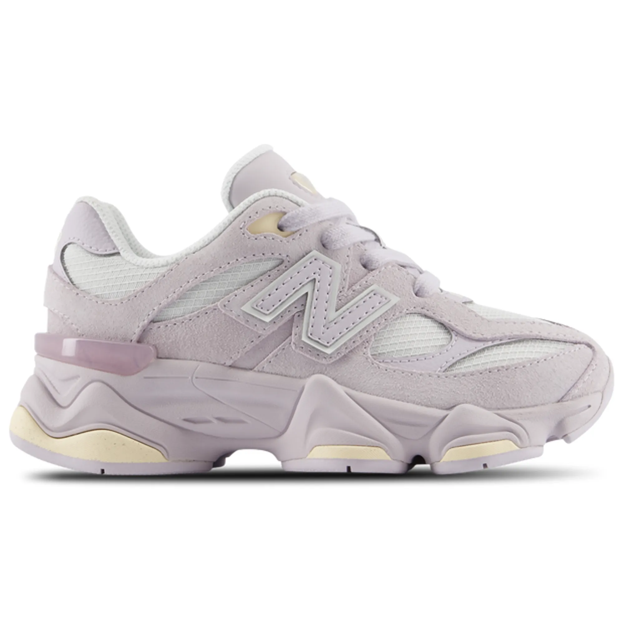 New Balance Kids 9060 Lace in Grey/Beige Suede/Mesh