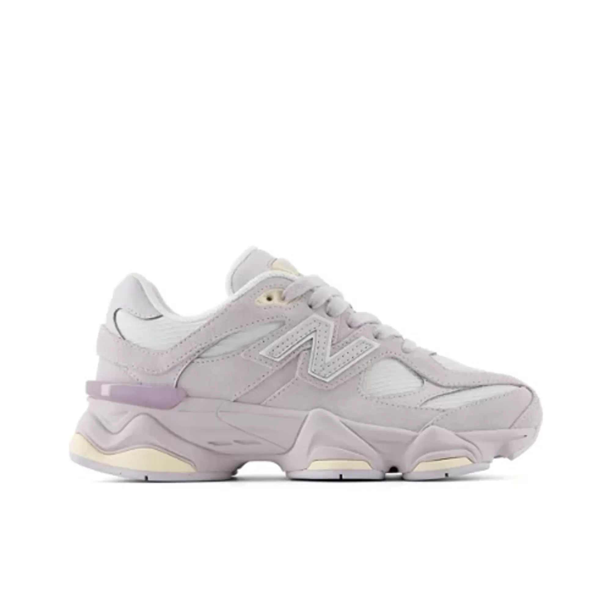 New Balance Kids 9060 Lace in Grey/Beige Suede/Mesh