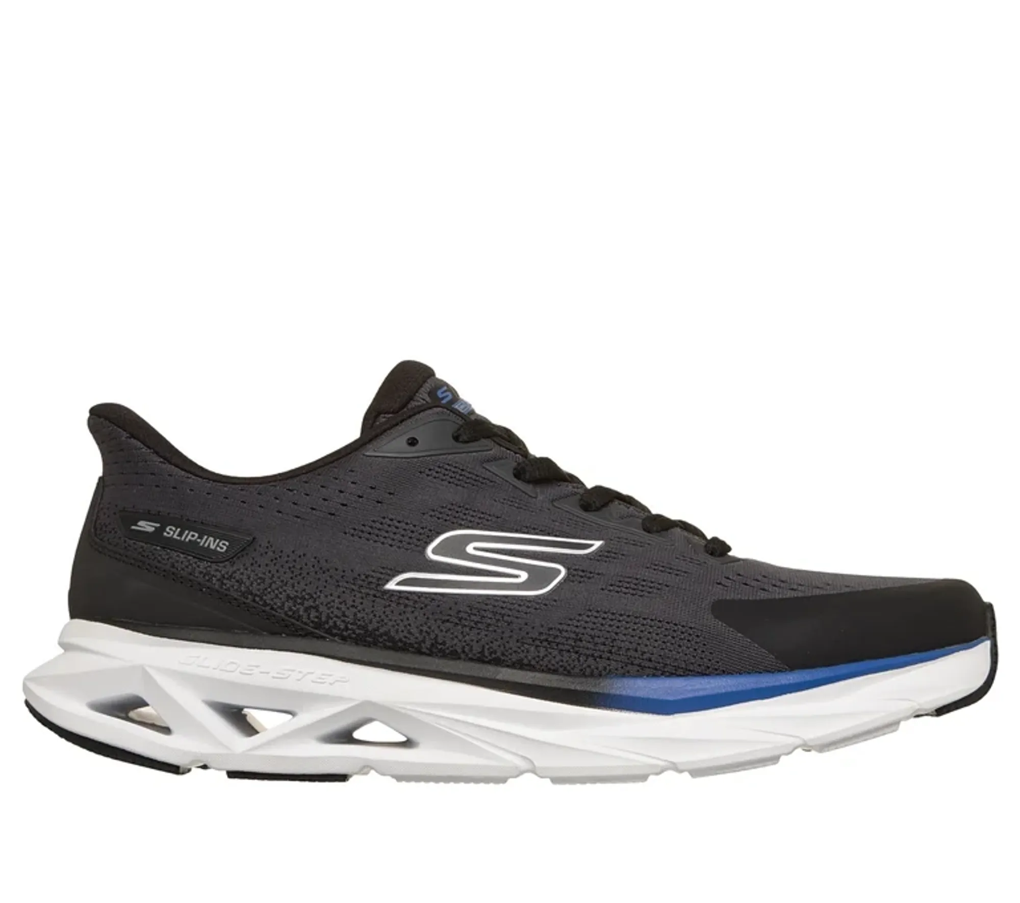 Skechers Men's Slip-ins: Glide-Step Vortex Sneaker in Black/Charcoal
