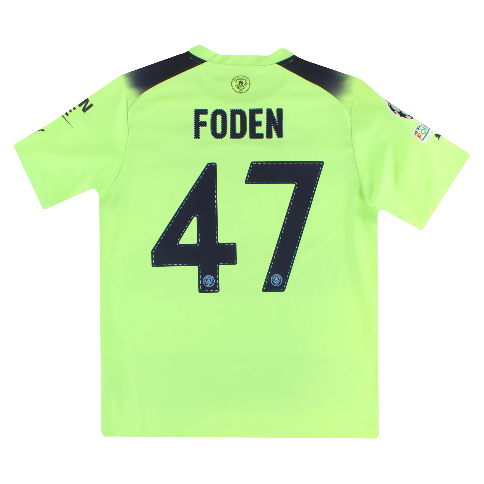 2022-23 Manchester City Puma CL Third Shirt Foden #47 L - Manchester City / Excellent 