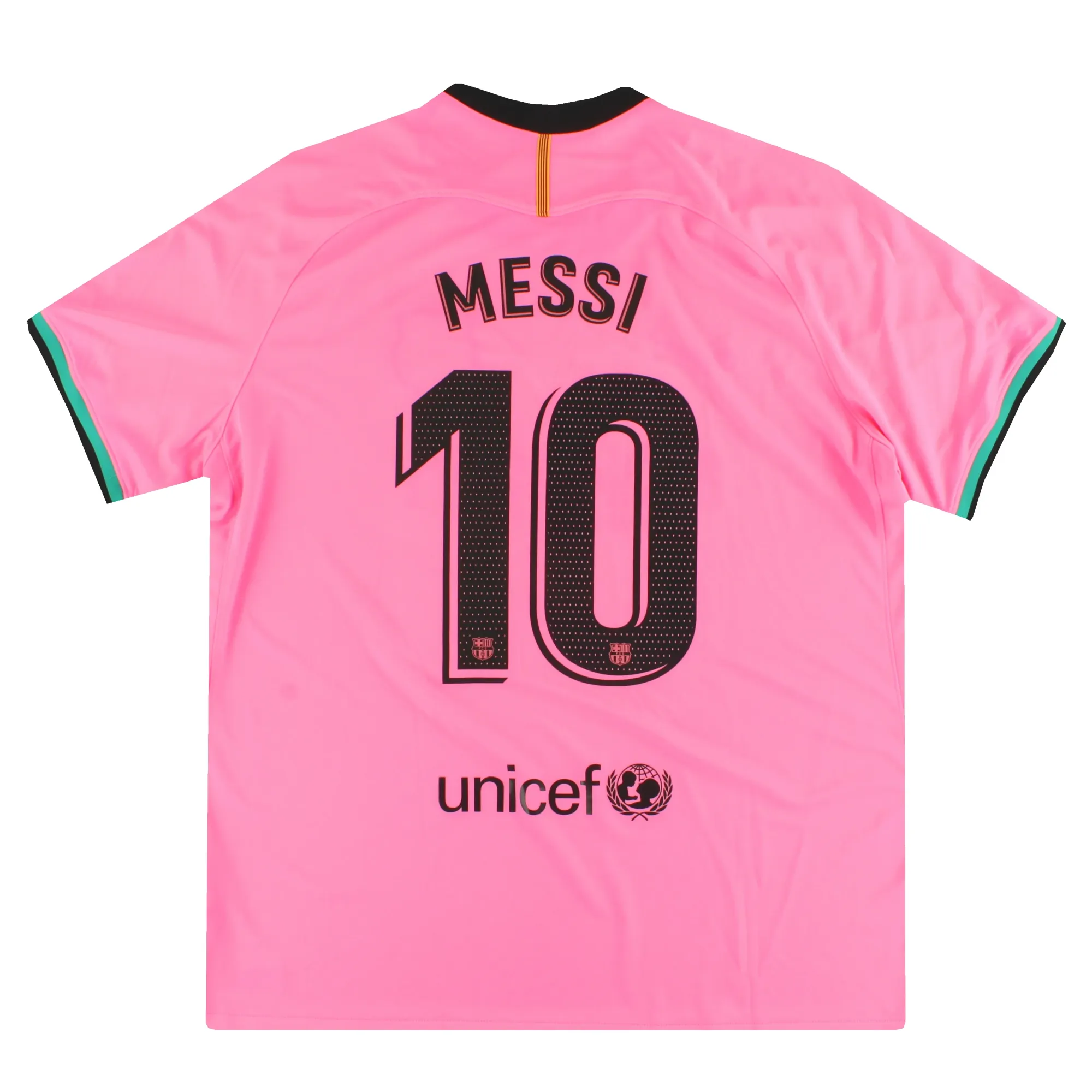 2020-21 Barcelona Nike Third Shirt Messi #10 *Mint* XXL - Barcelona / Mint 