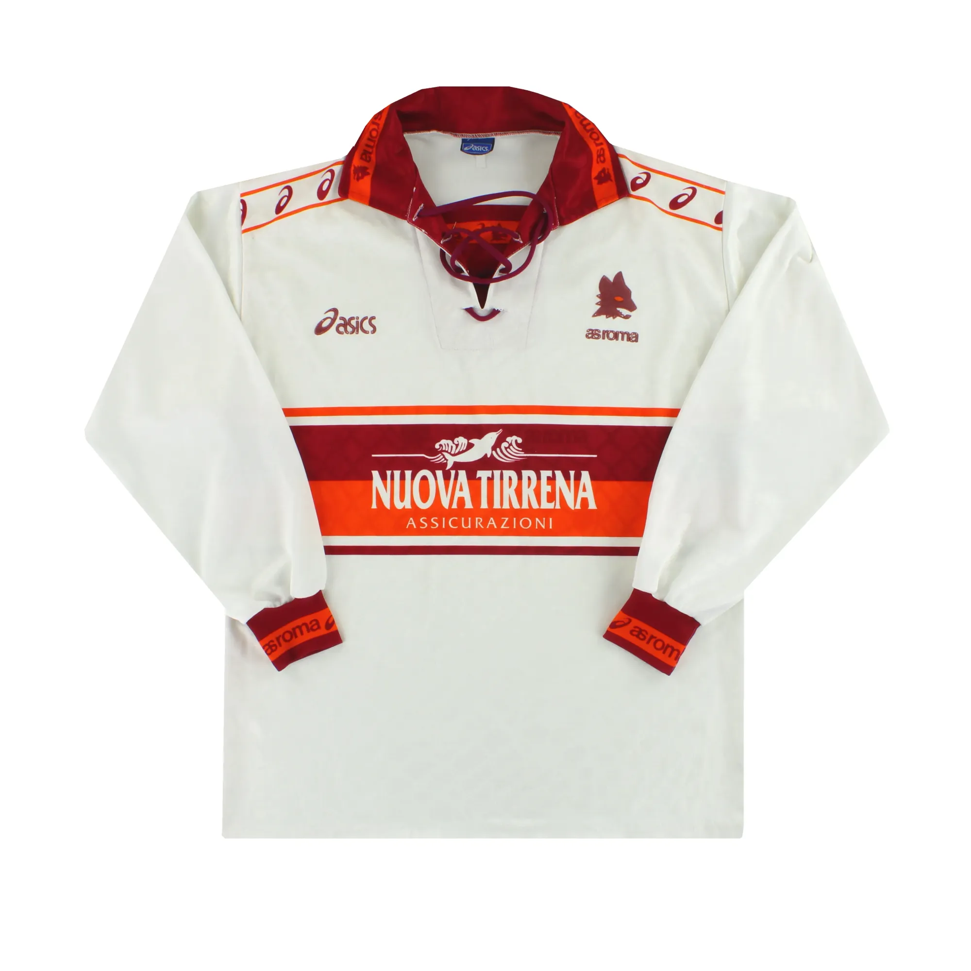 1994-95 Roma Asics Away Shirt L/S XL - Roma / Excellent 