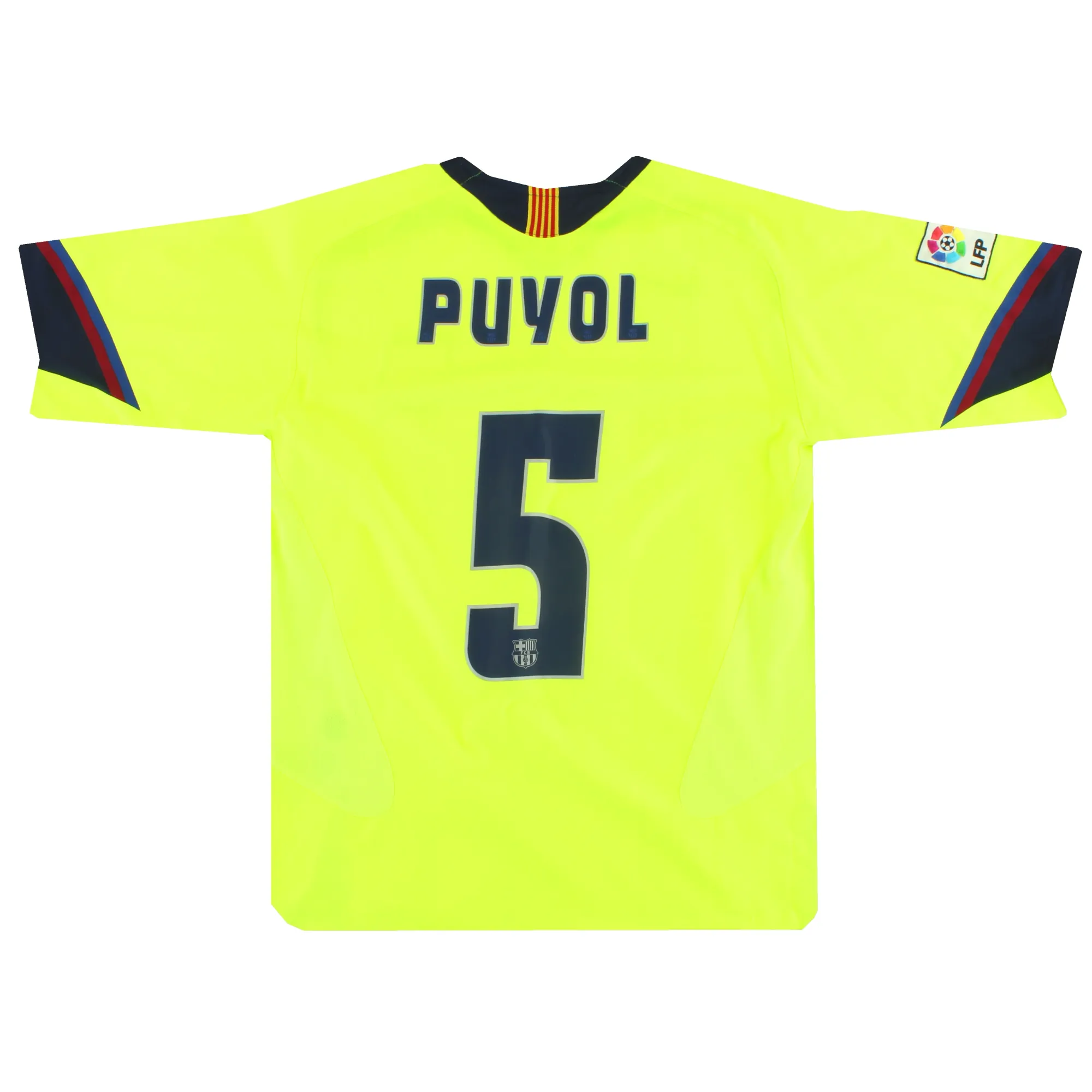 2005-06 Barcelona Nike Away Shirt Puyol #5 L - Barcelona