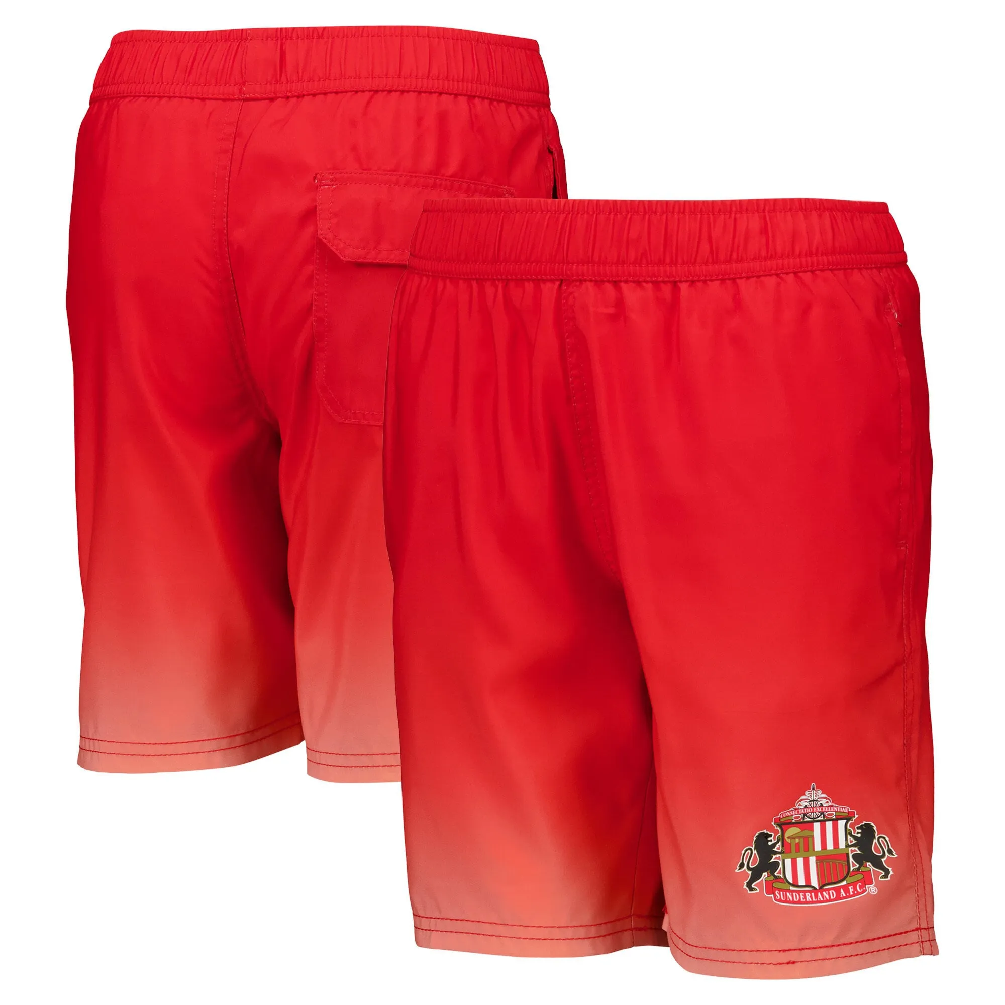 Sunderland Ombre Quick Dry Shorts - Red - Youth