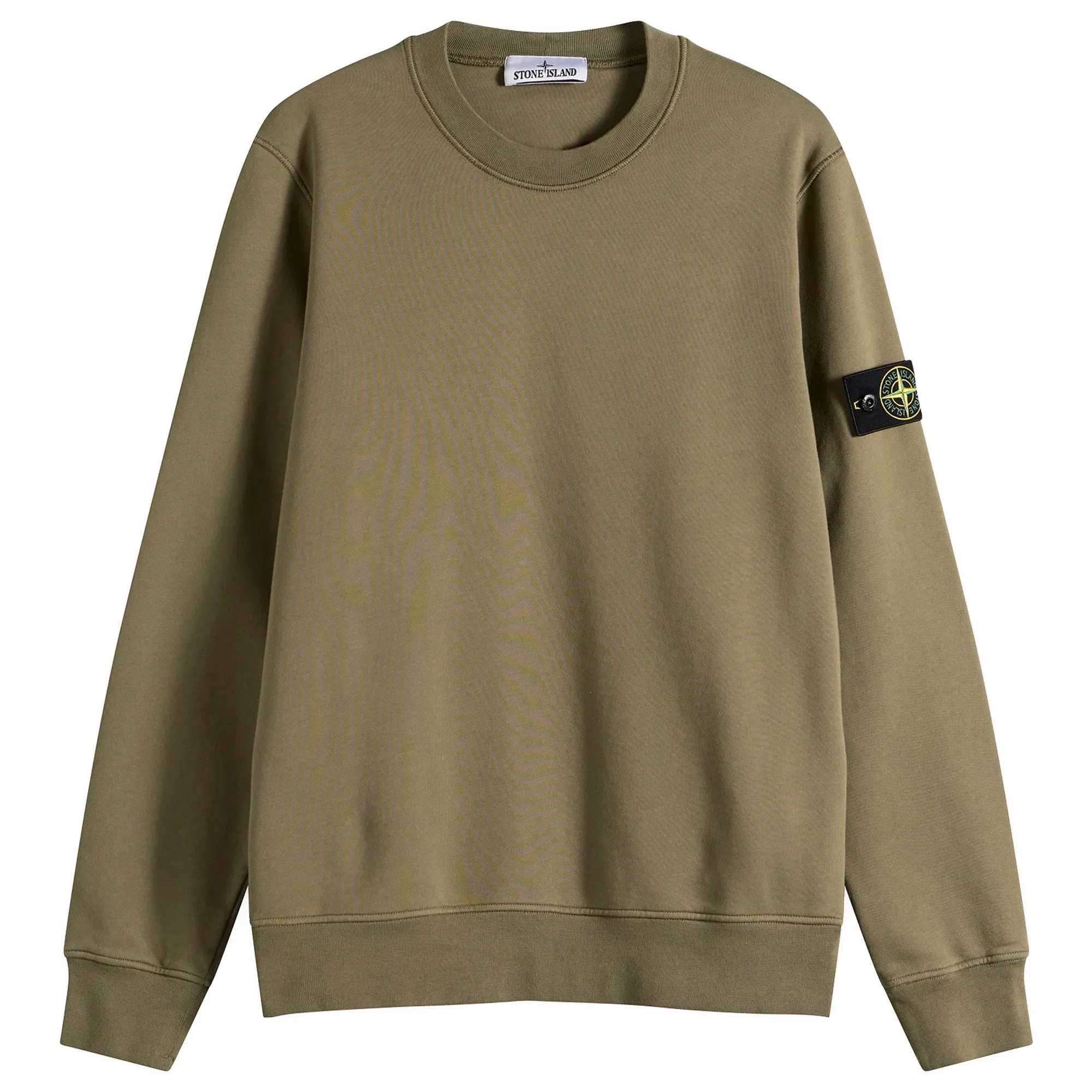 Stone Island Men's Organic Cotton Fleece Sweatshirt Military Green