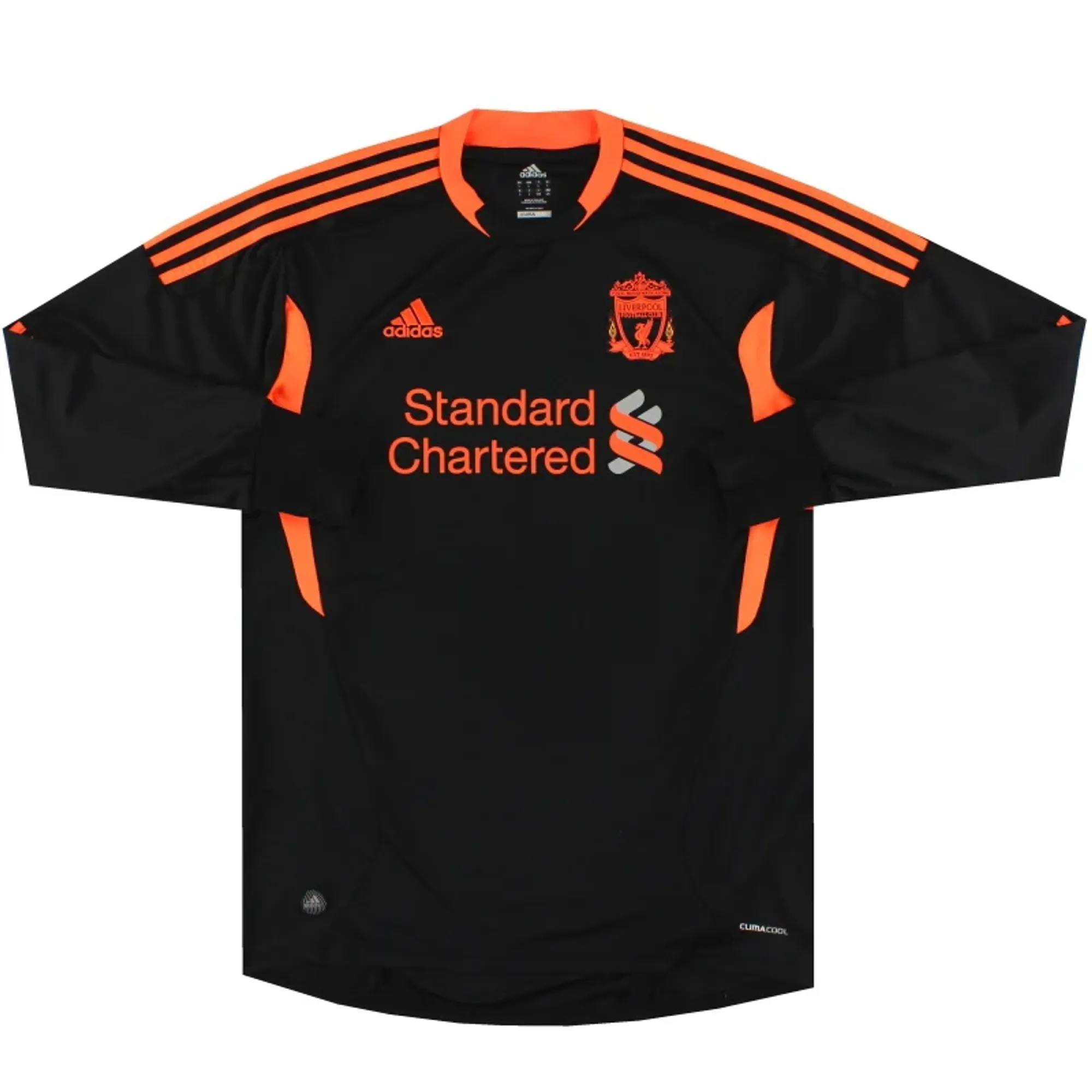 2011-12 Liverpool adidas Goalkeeper Shirt L/S M - Liverpool / Excellent 