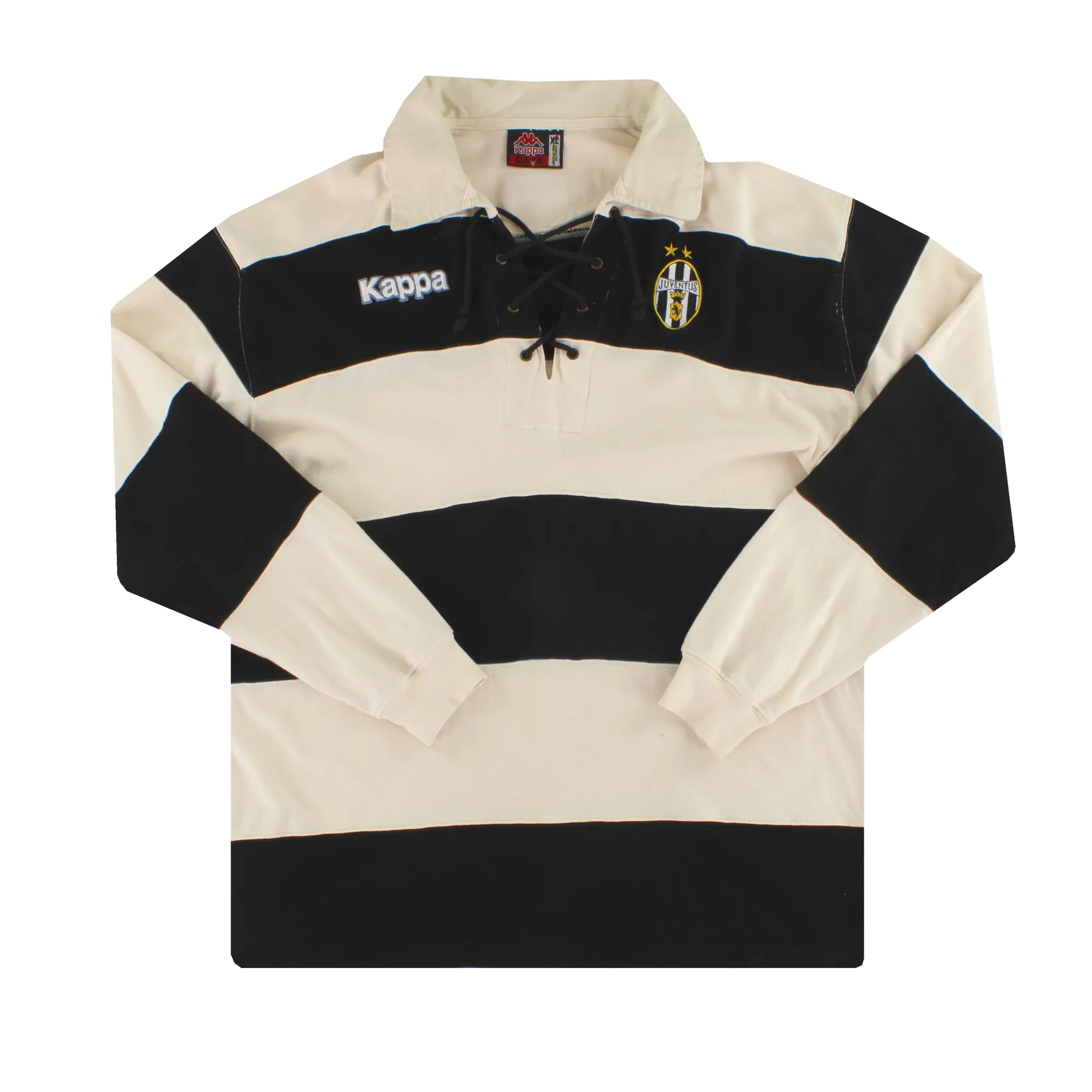 1997-98 Juventus Kappa Polo Shirt L/S XL - Juventus / Excellent 