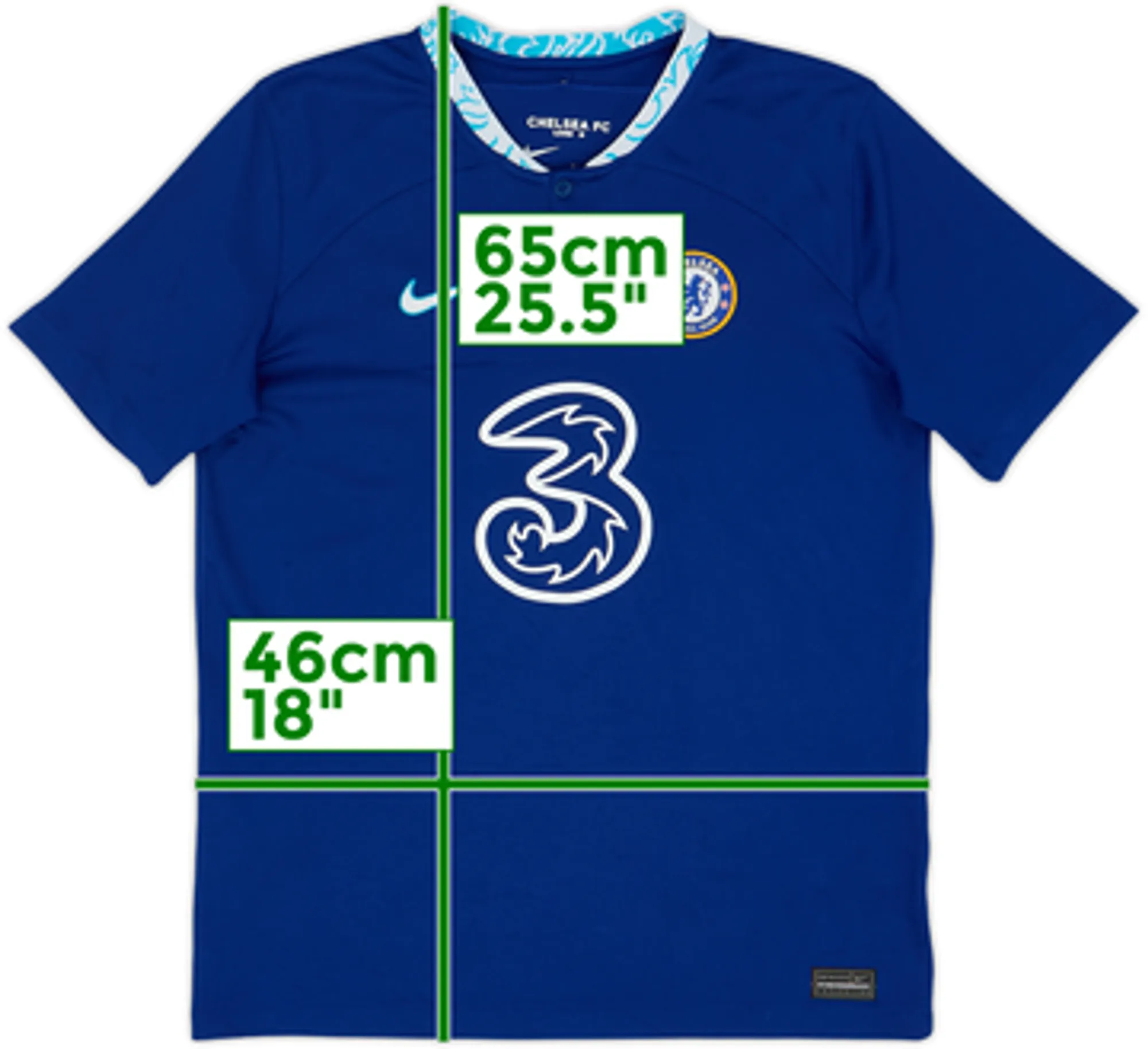 2022-23 Chelsea Home Shirt - 5/10 - (L.Boys) | CHEH22105881used