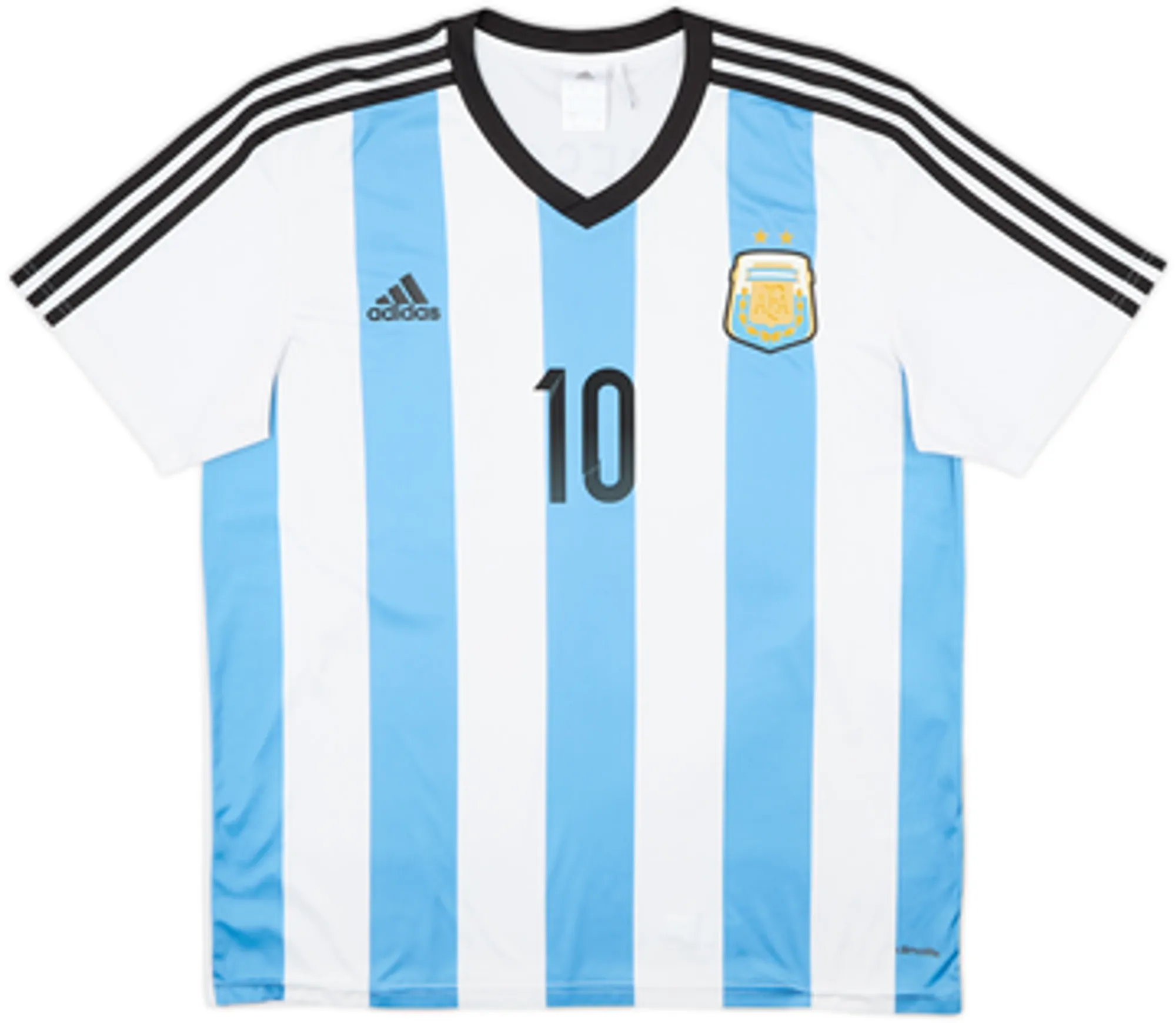 2013-15 Argentina Basic Home Shirt Messi #10 - 8/10 - (L)
