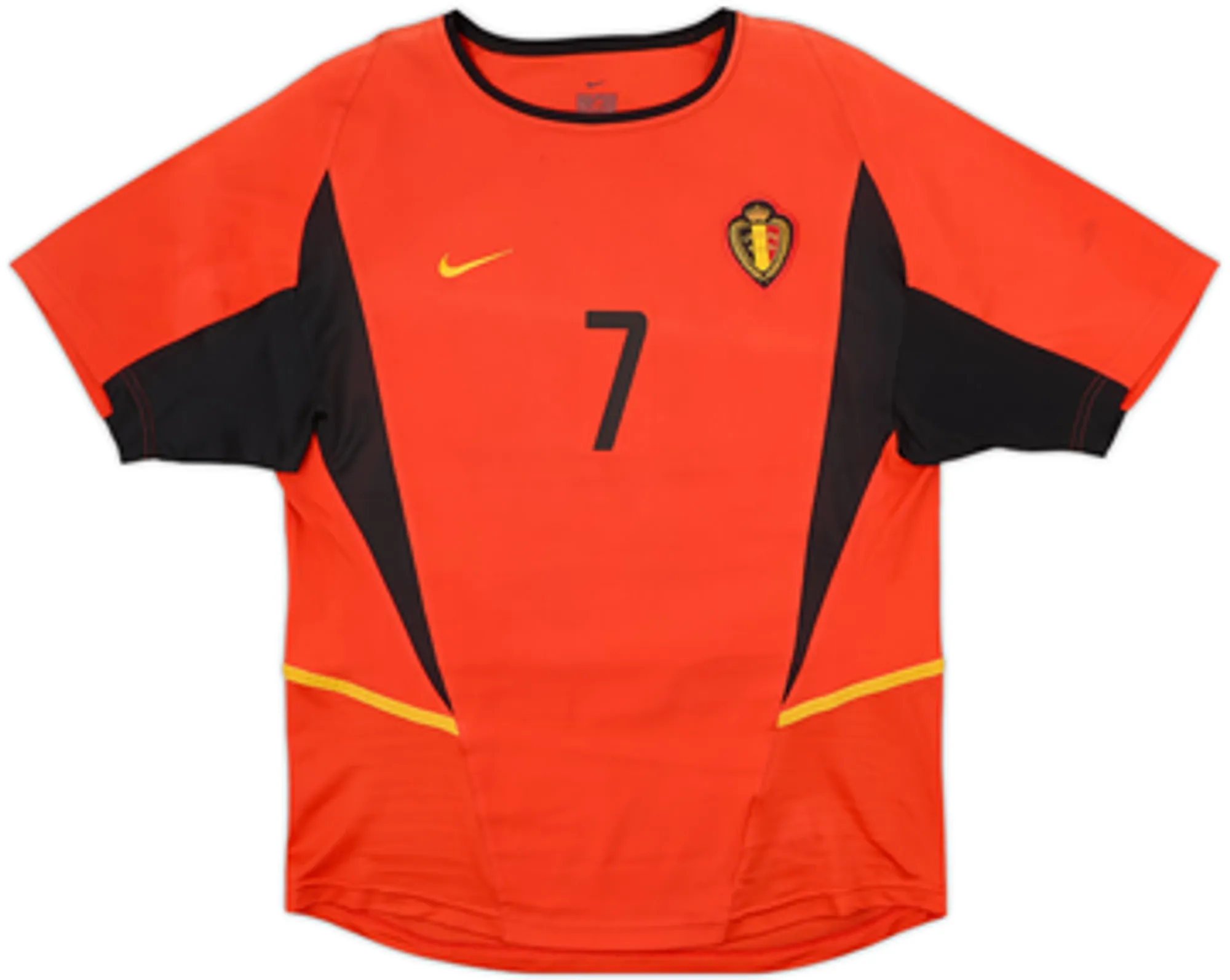 2002-04 Belgium Home Shirt Wilmots #7 - 7/10 - (S)