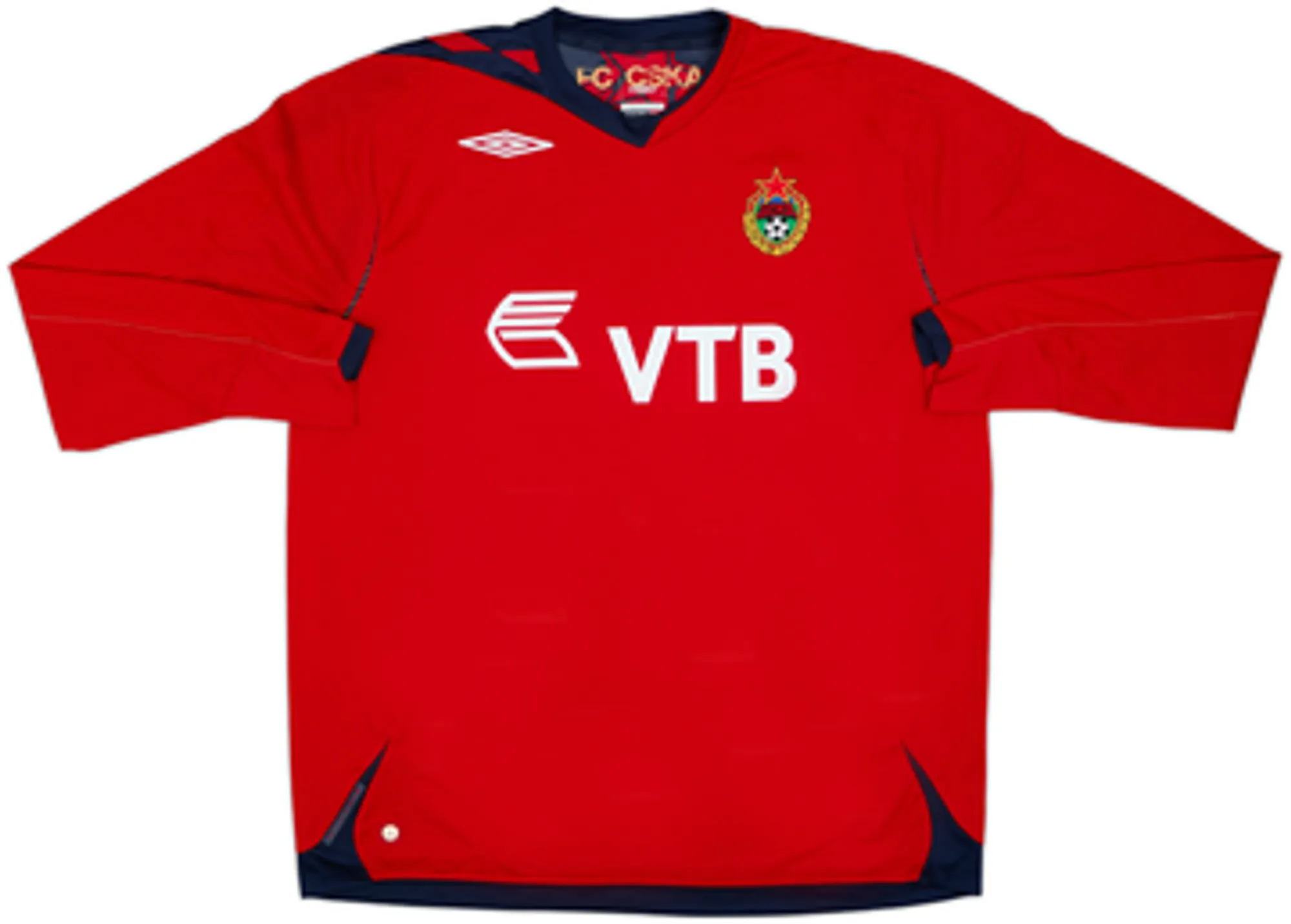 2007 CSKA Moscow Home L/S Shirt Taranov #39 - 9/10 - (XL)