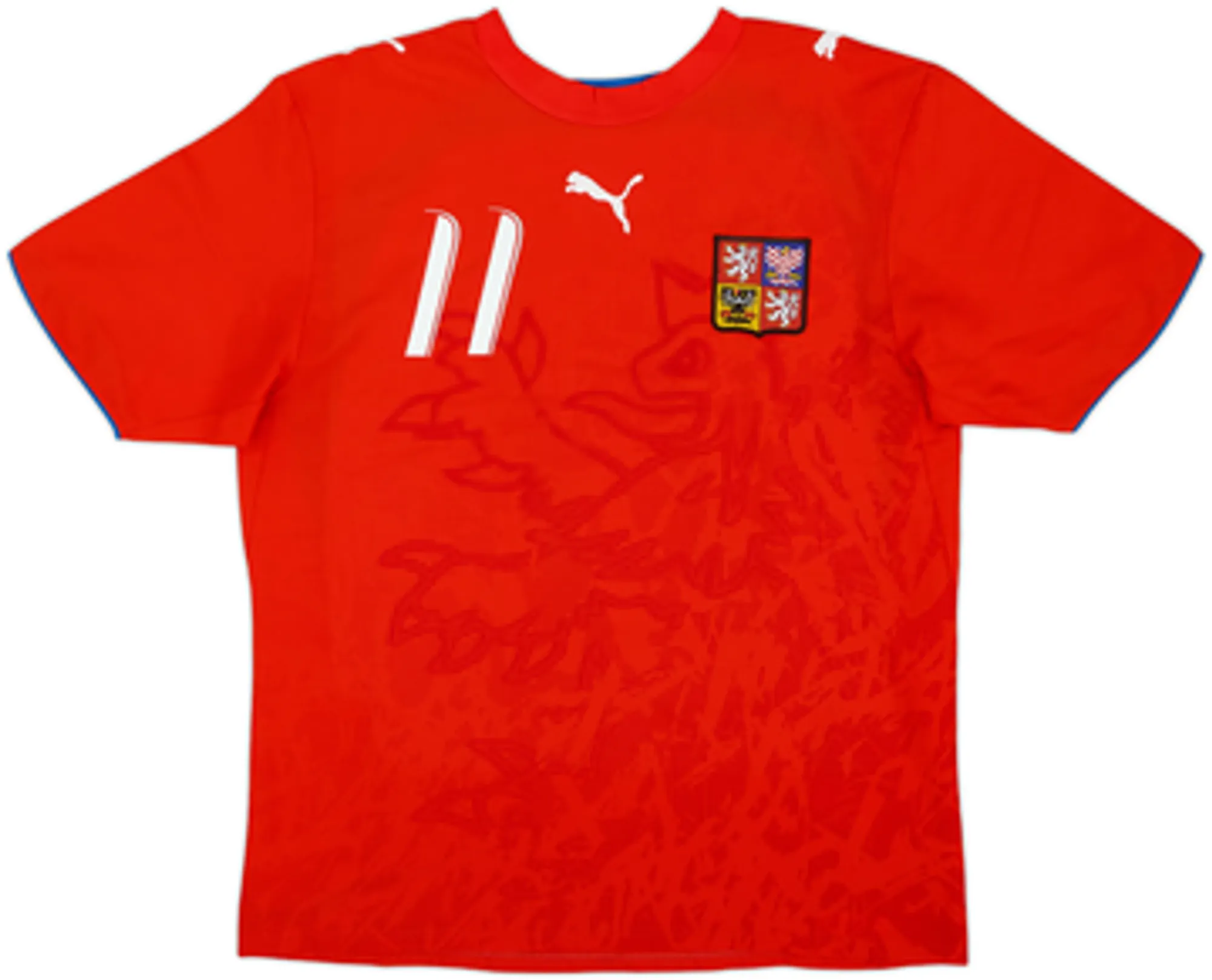2006-08 Czech Republic Home Shirt Nedved #11 - 6/10 - (S)