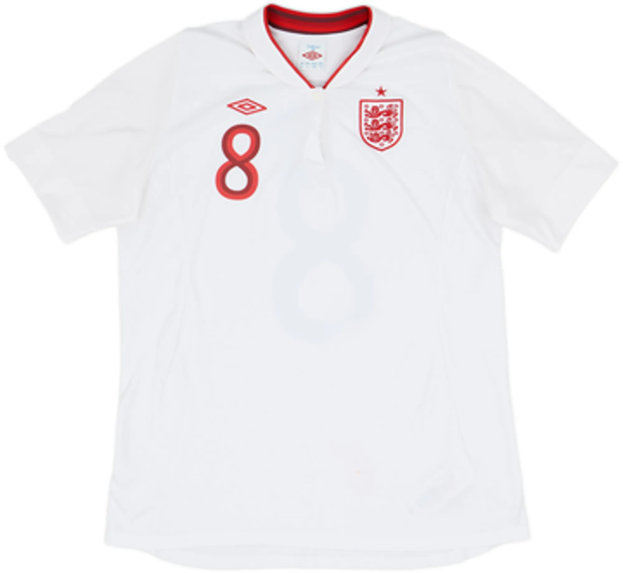 2012-13 England Home Shirt Lampard #8 - 9/10 - (Women's L)
