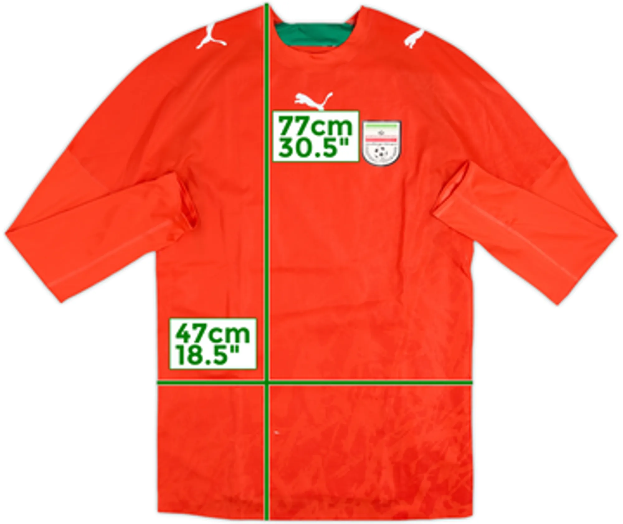2006 Iran Player Issue Away L/S Shirt - 7/10 - (M)