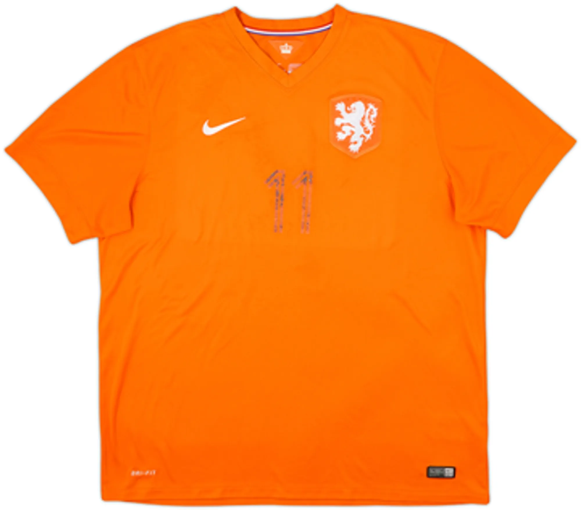 2014-15 Netherlands Home Shirt Robben #11 - 4/10 - (XXL)