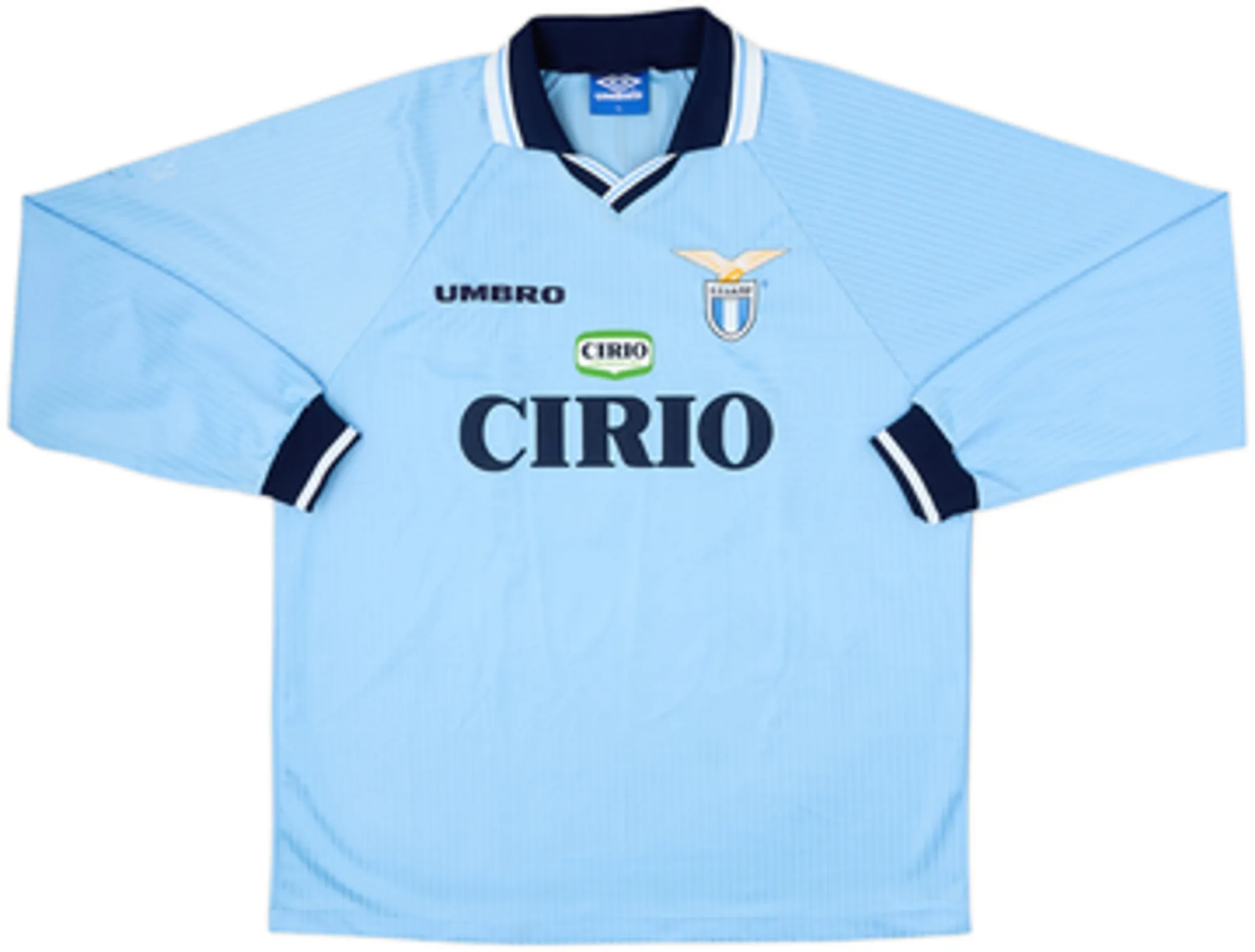 1997-98 Lazio Home L/S Shirt Nedved #18 - 6/10 - (XL)