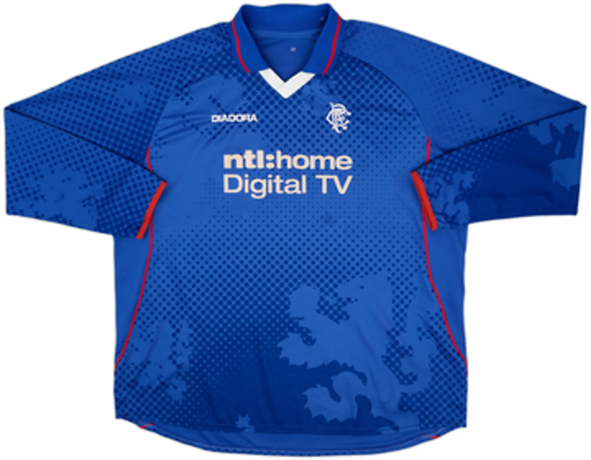 2002-03 Rangers Home L/S Shirt Ferguson #6 - 8/10 - (XXL)