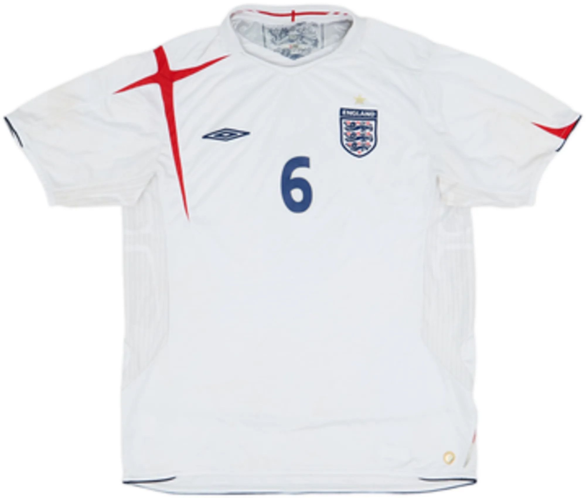 2005-07 England Home Shirt Terry #6 - 5/10 - (XL)