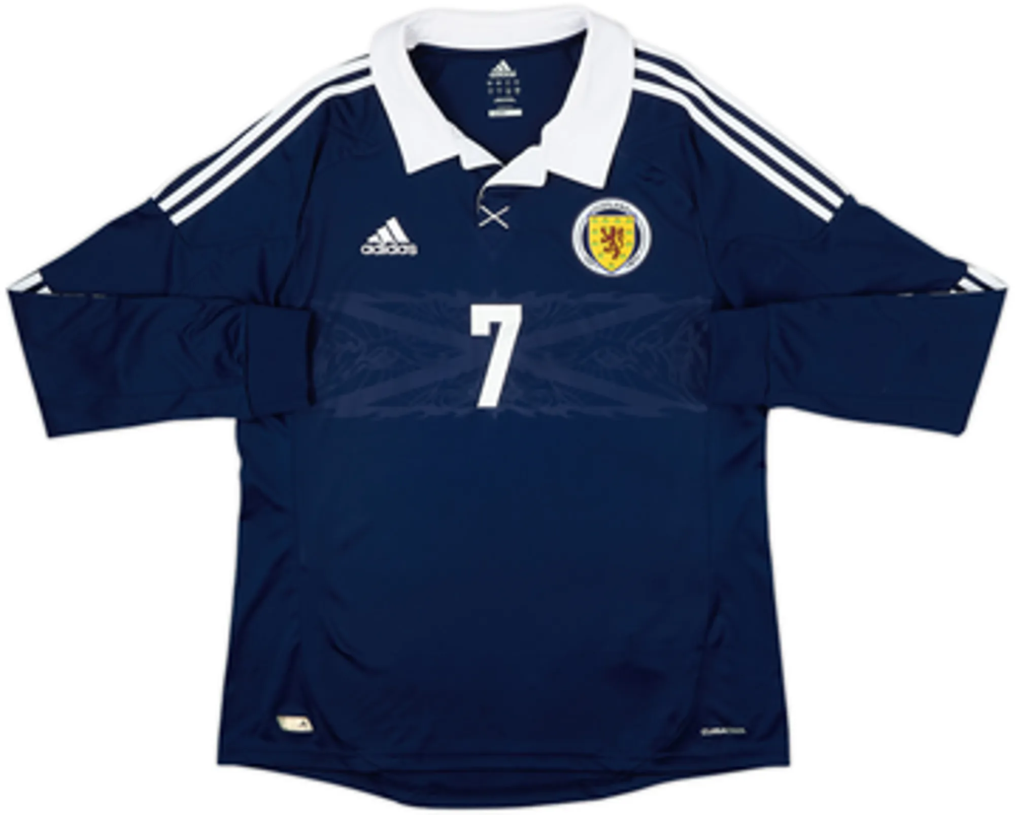2010-11 Scotland Home L/S Shirt Fletcher #7 - 10/10 - (L)