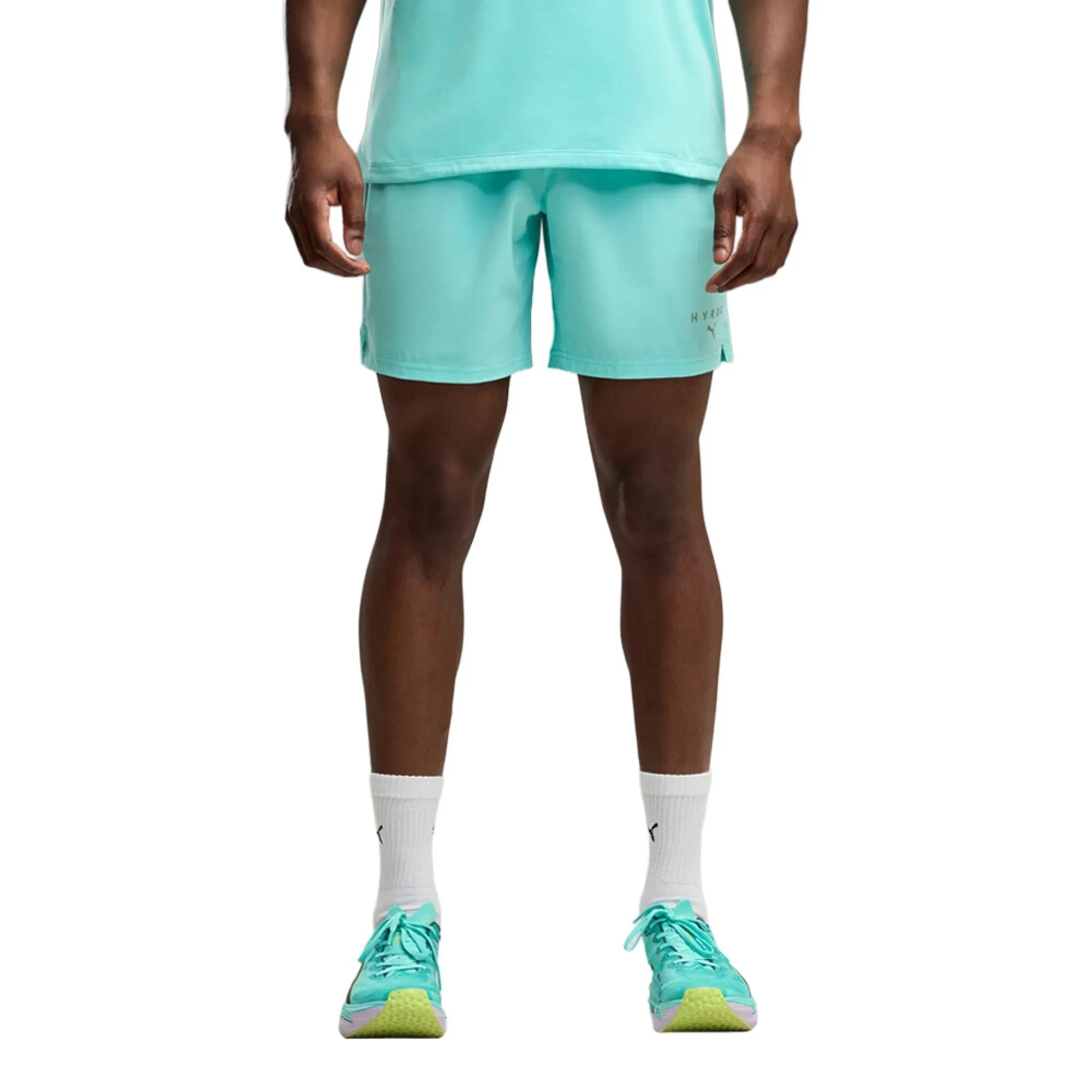 PUMA x HYROX PWRTRAIN 7" Shorts Men in Green | Size XL