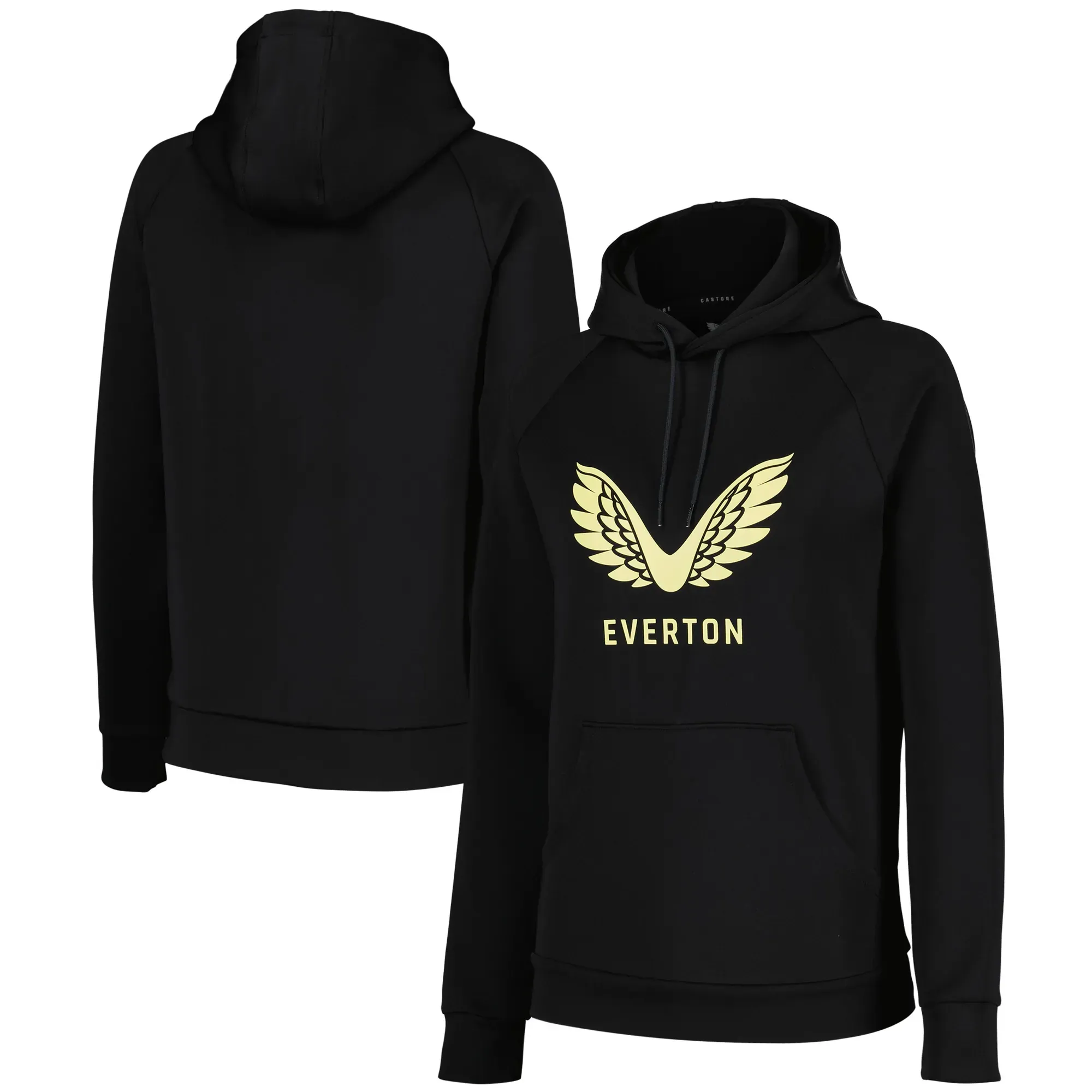 Everton Castore Coaches Training Hoodie - Black - Womens