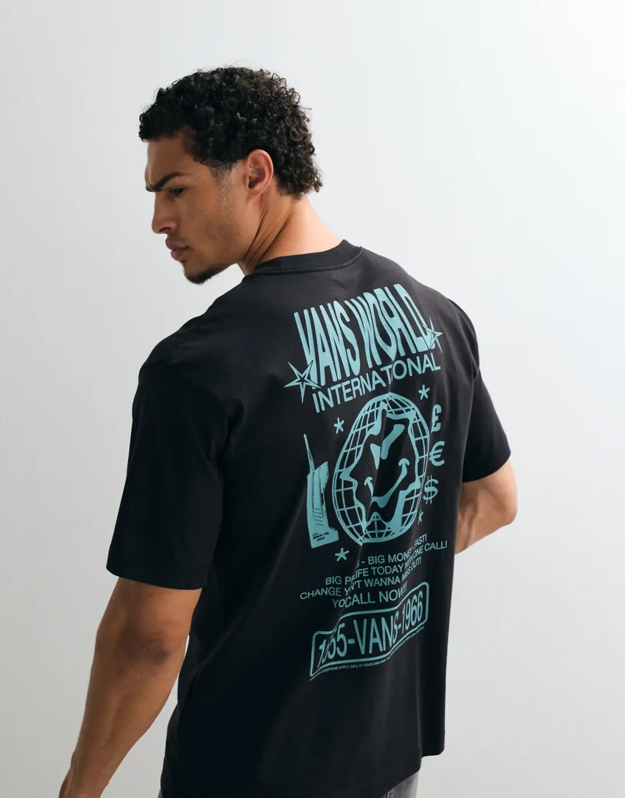 Vans - Vans World Intl Ss Tee Black, Man, Black
