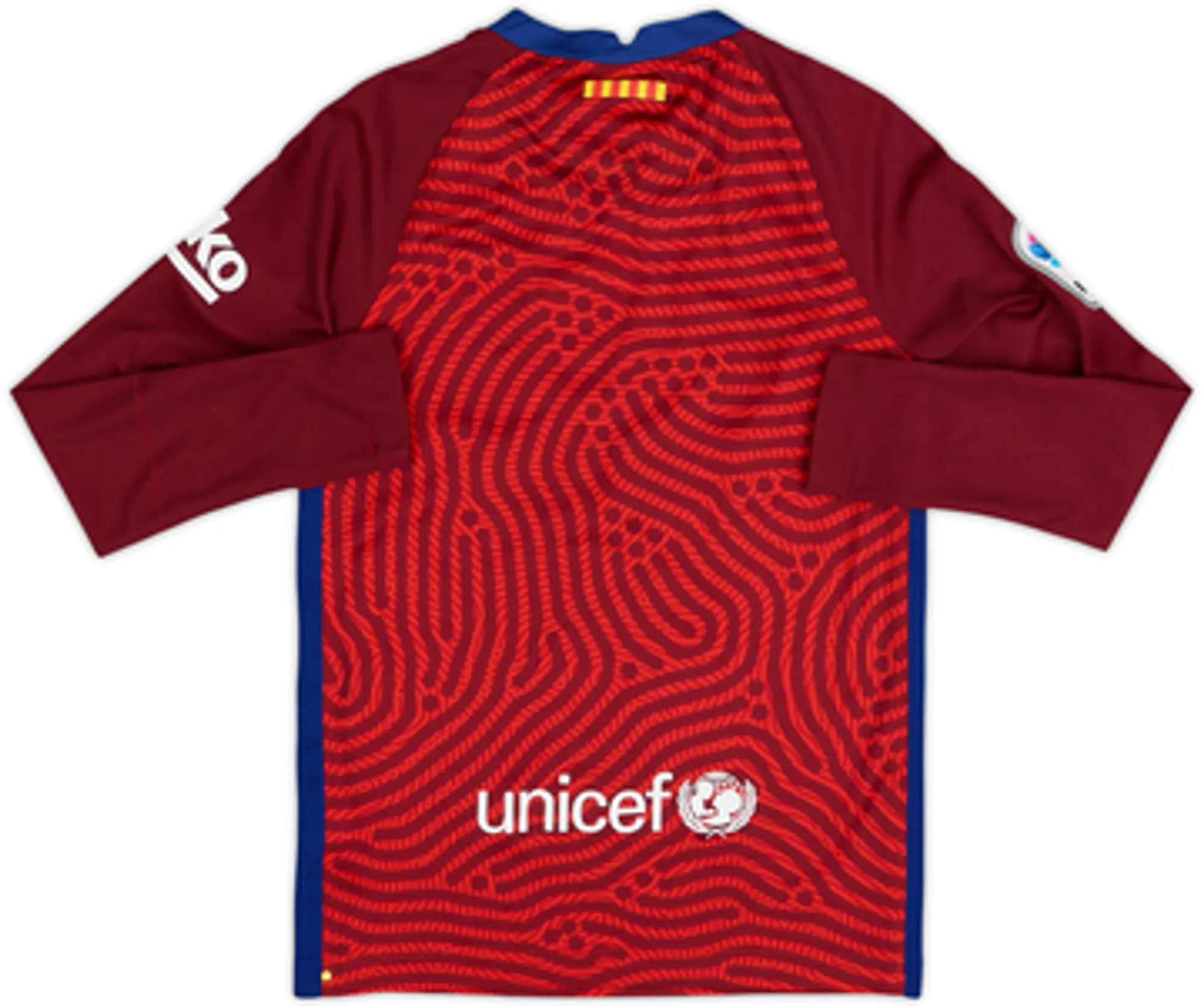 2020-21 Barcelona GK Shirt - 8/10 - (S.Boys)