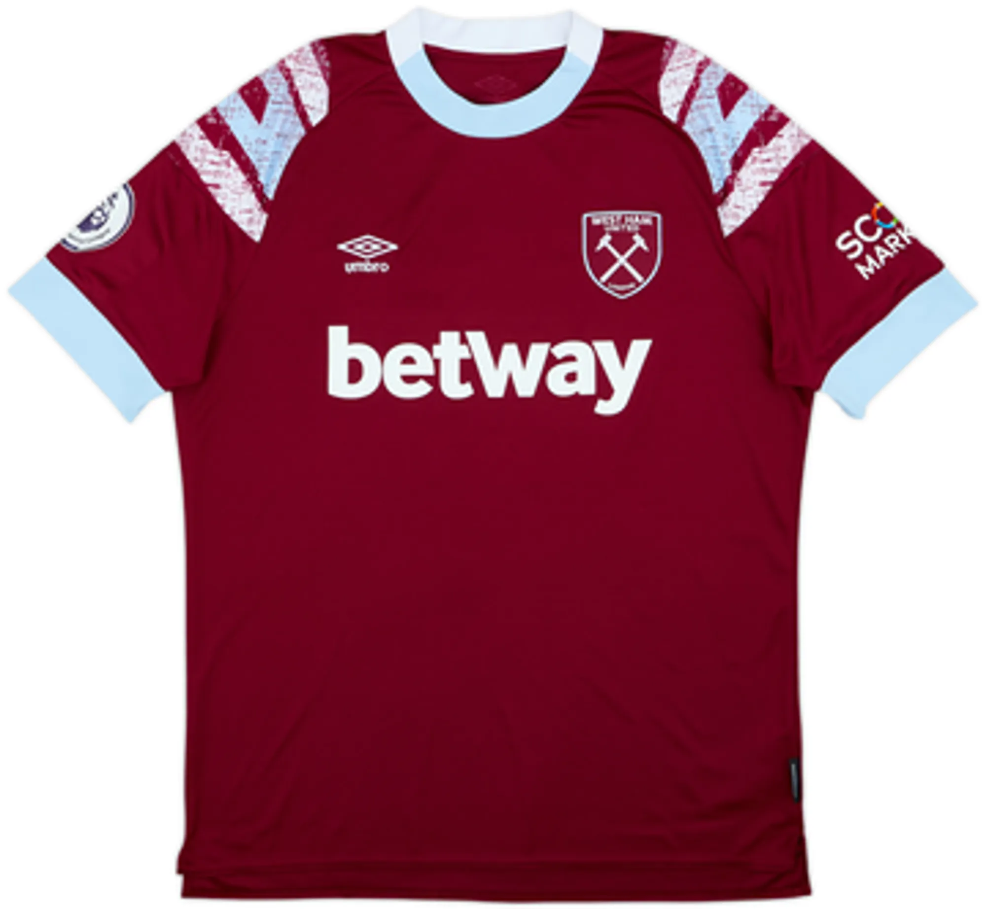 2022-23 West Ham Home Shirt Rice #41 - 6/10 - (XL)