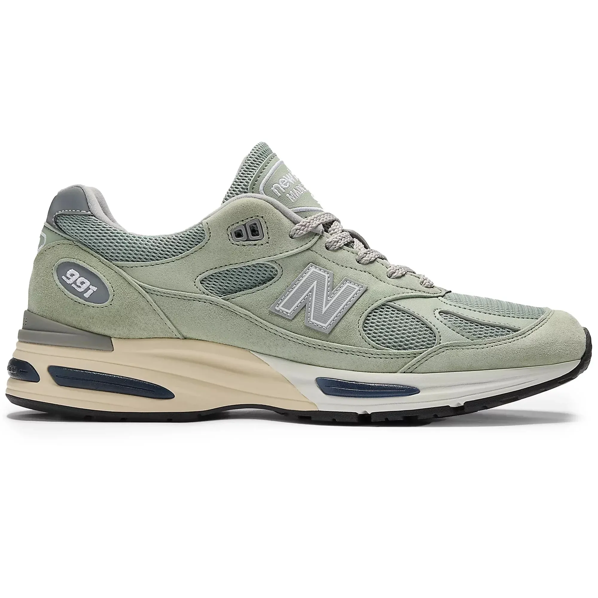 New Balance Made In UK 991v2 Trainers - Mint 8