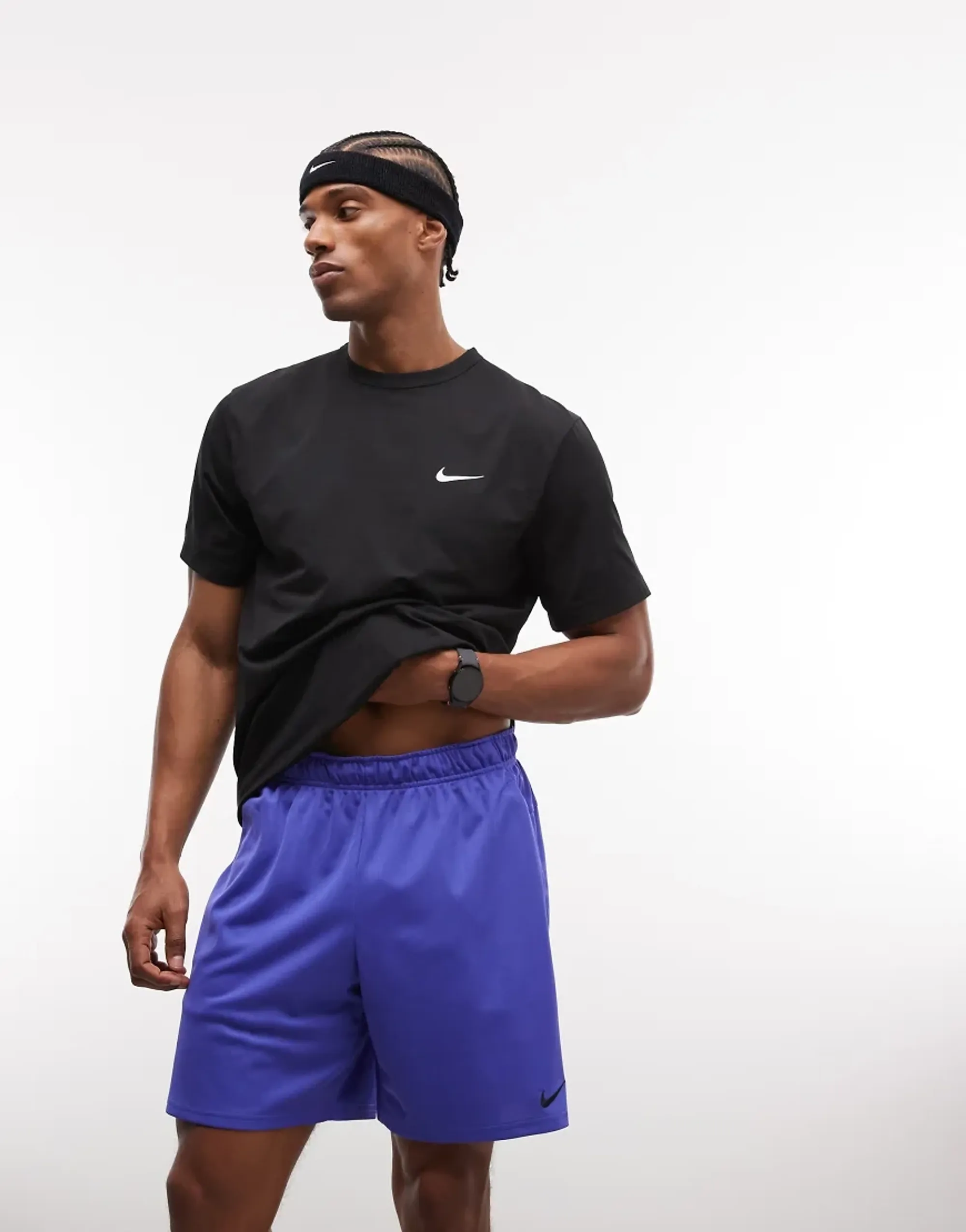 Nike Training Dri-Fit Flex 7 Inch Shorts In Blue