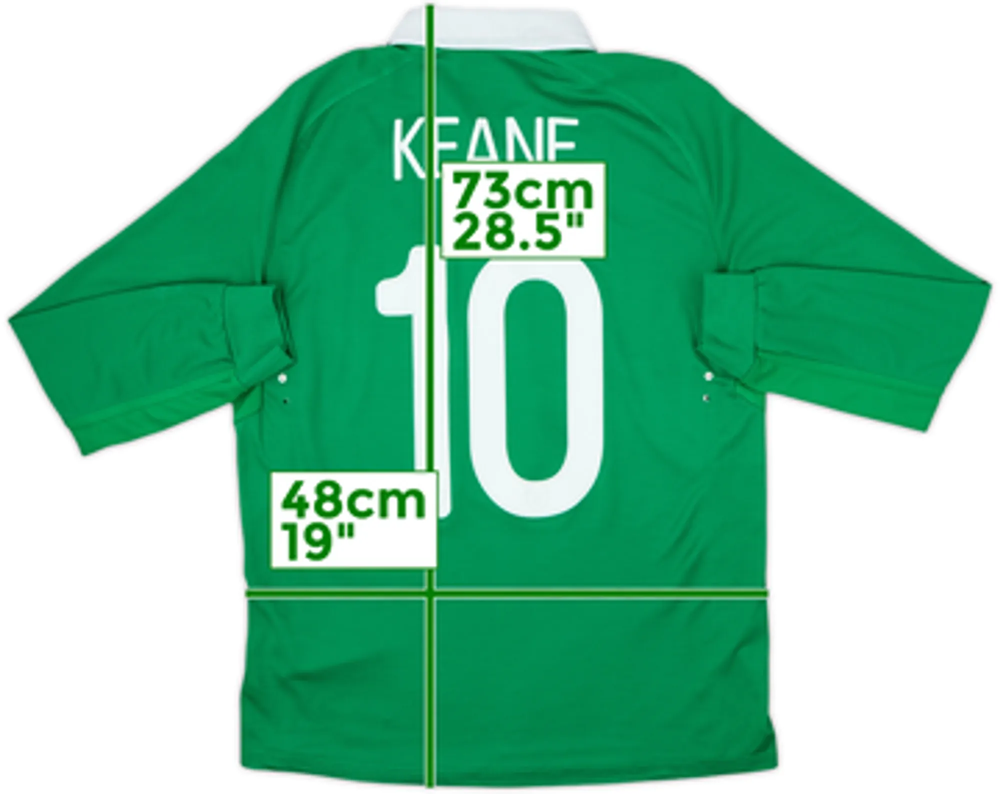 2014-16 Ireland Home L/S Shirt Keane #10 - 6/10 - (M)