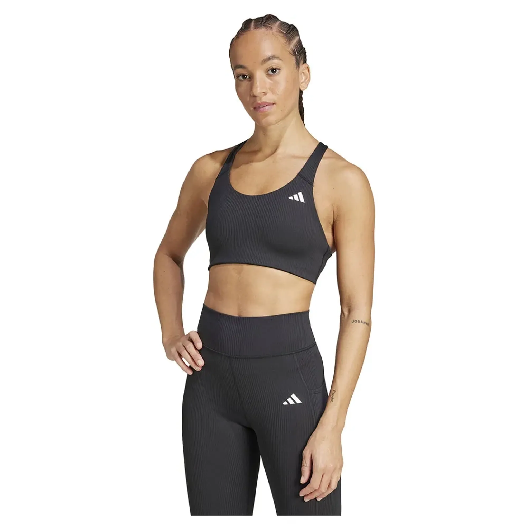 Adidas Powerimpact Rib Medium Impact Sports Bra