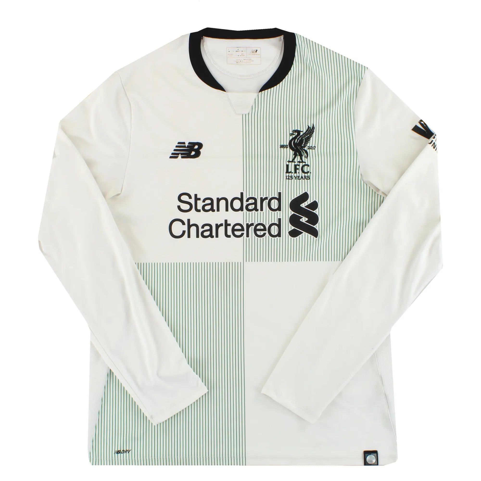2017-18 Liverpool New Balance '125 Years' Away Shirt L/S M - Liverpool / Very good 