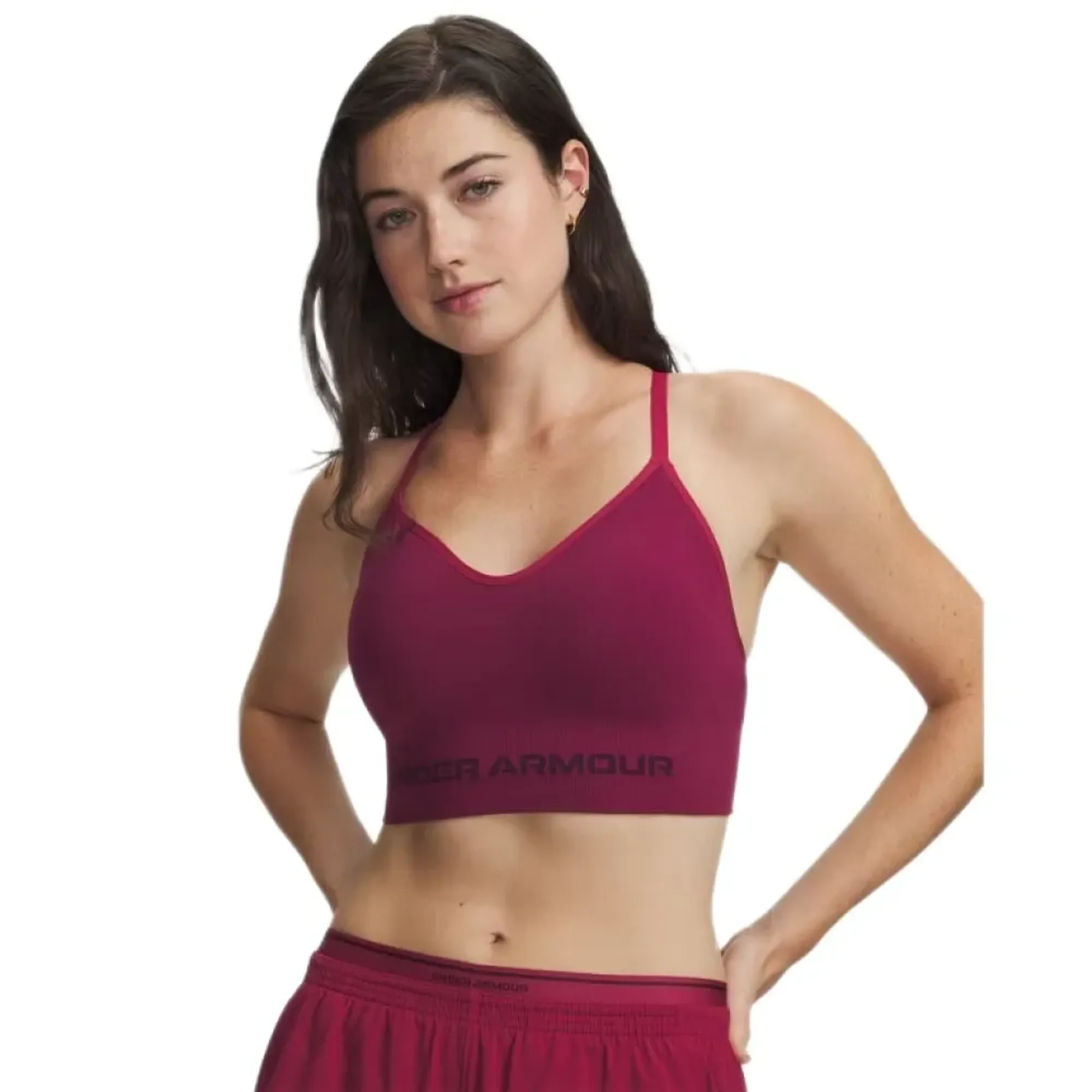 Under Armour  Vanish Seamless Women's Low Sports Bra Claret / Ox Blood L
