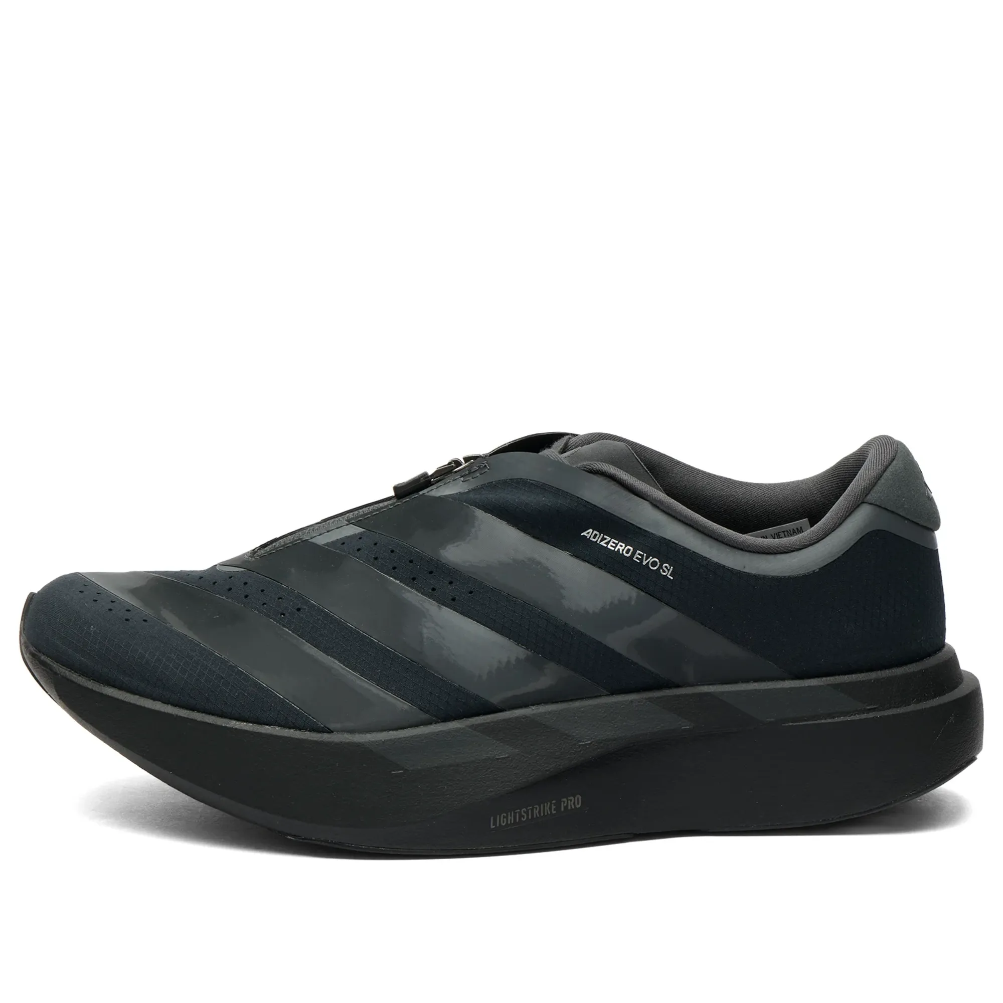 Adidas Women's Adizero Evo Sl Zip-Up Sneaker Core Black/Grey Six/Silver Met.