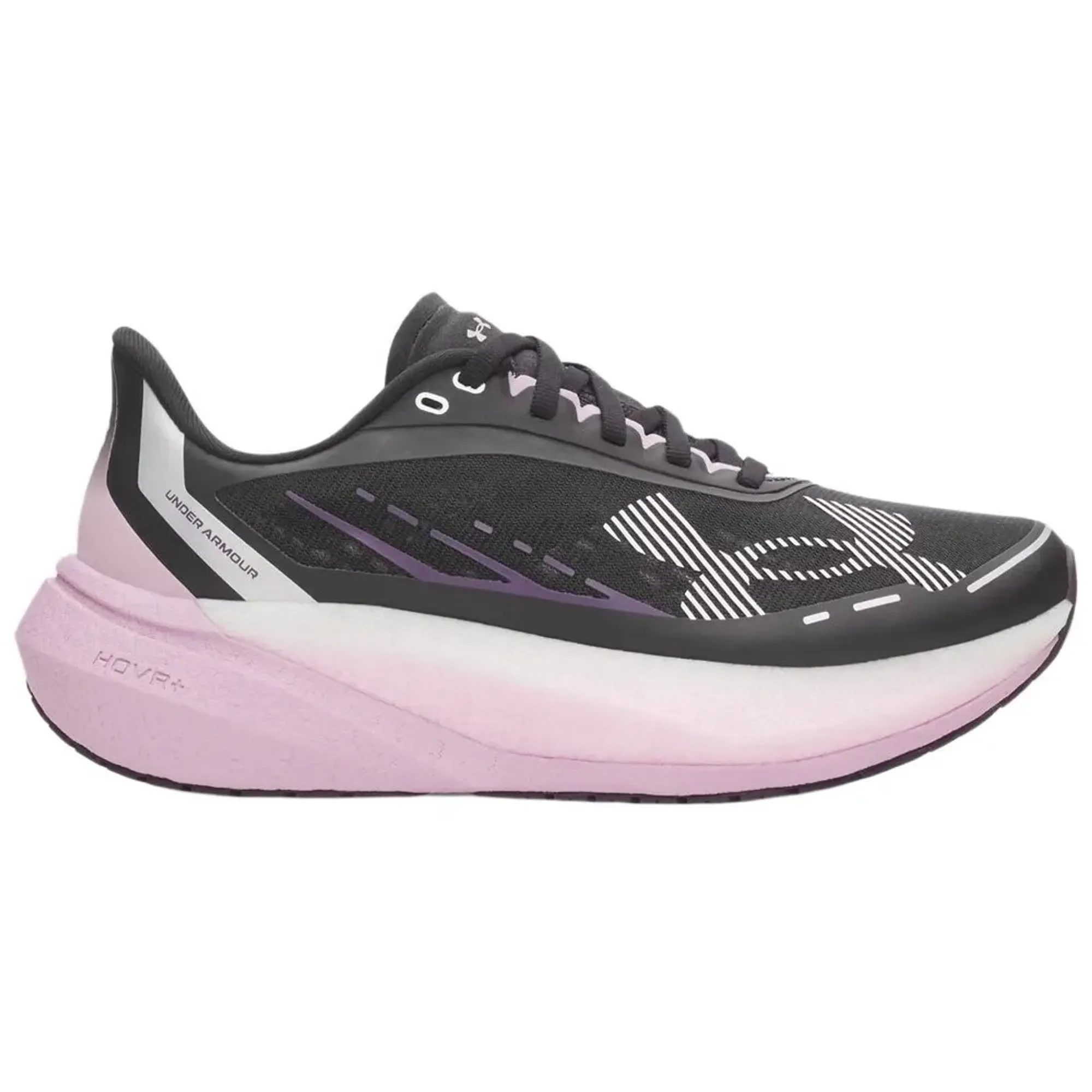 Under Armour  Velociti Distance Women's Running Shoes Black / Mauve Pink / White 7.5