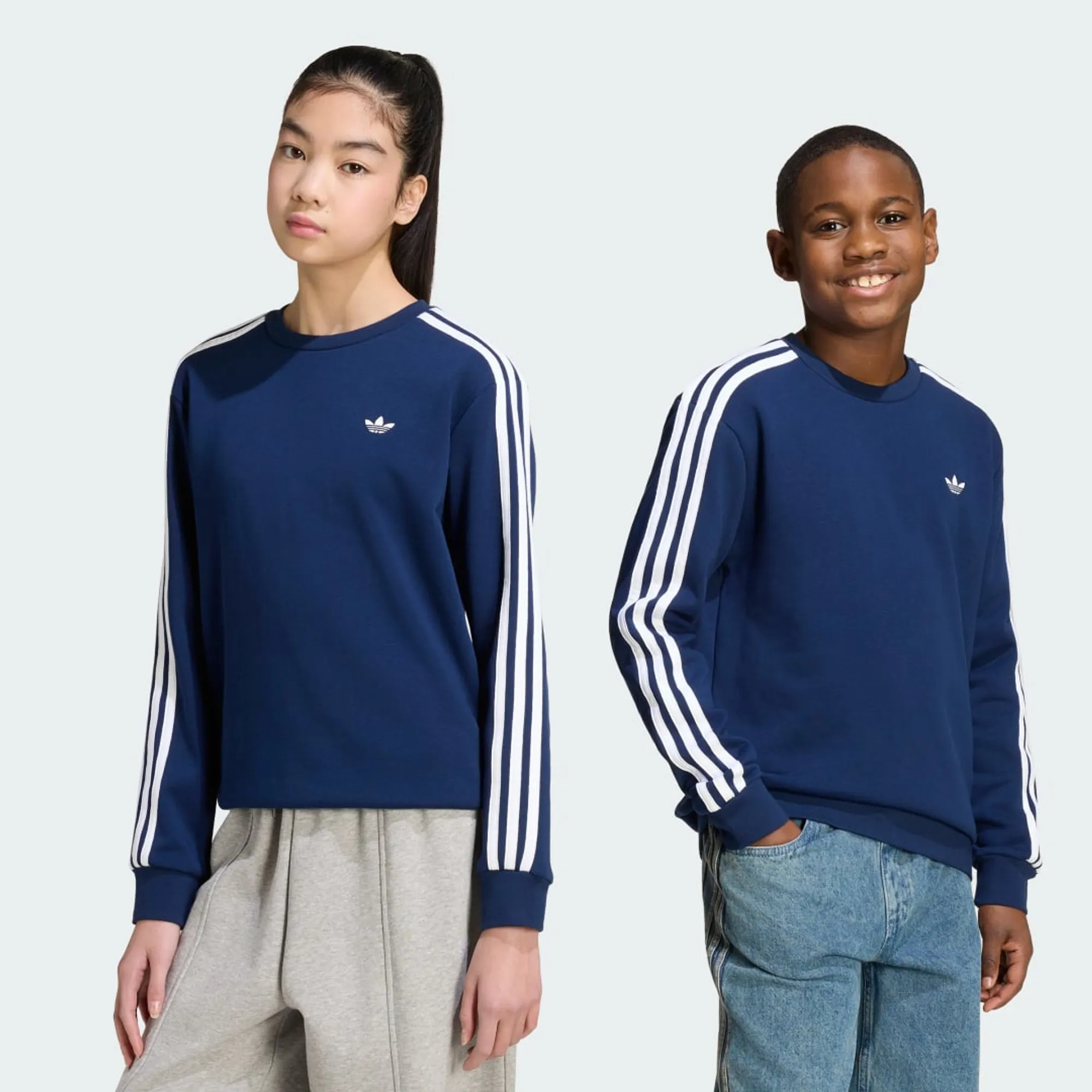 adidas 3-STRIPES LOOSE CREW Sweatshirt
