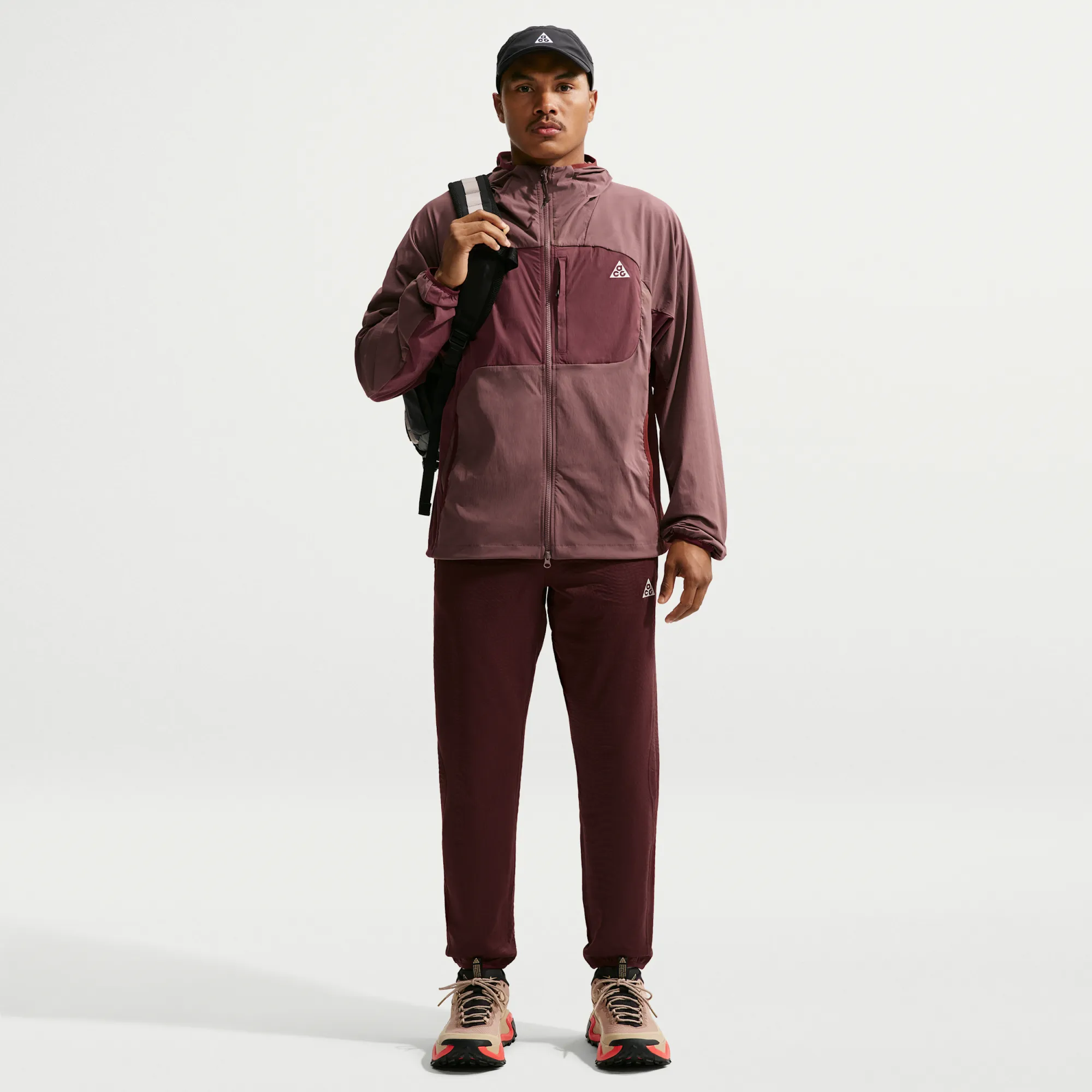Nike ACG 'Wolf Grid' Men's Therma-FIT Hiking Trousers - Purple - Fleece