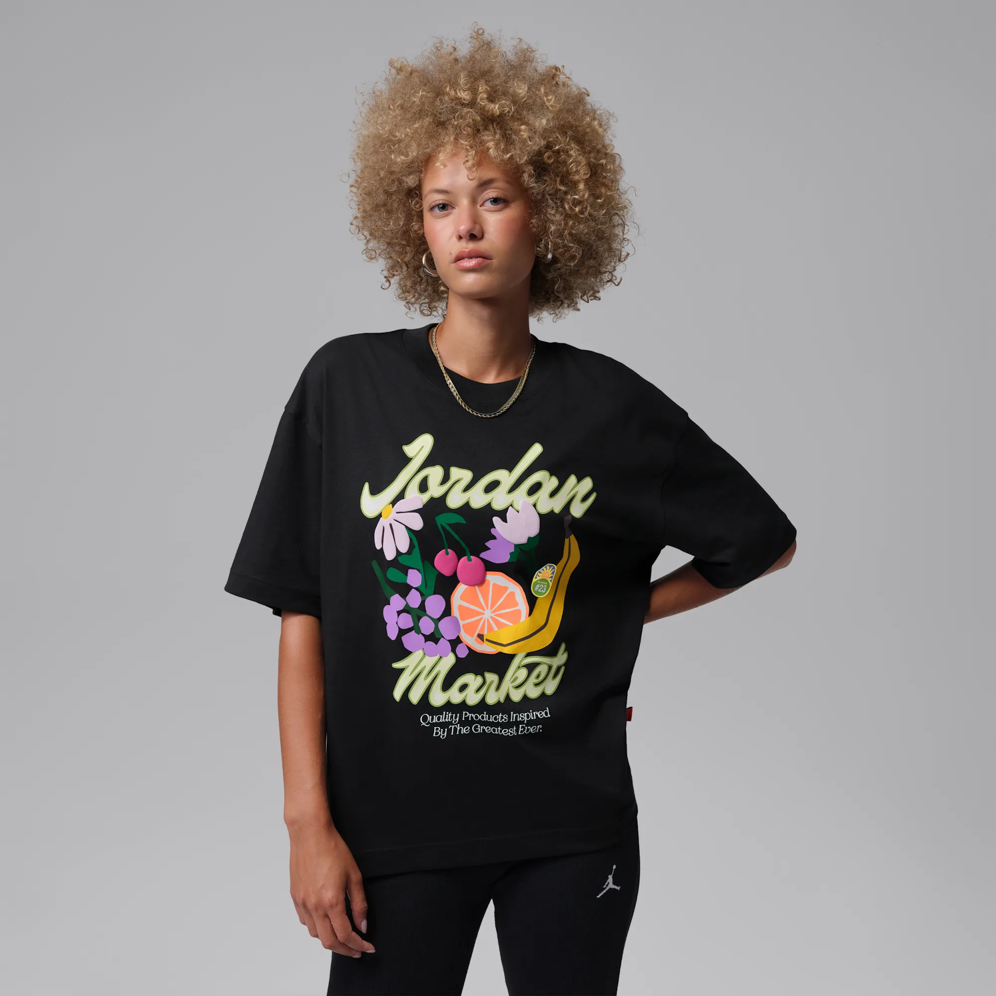 Nike Jordan Women's Oversized T-Shirt - Black