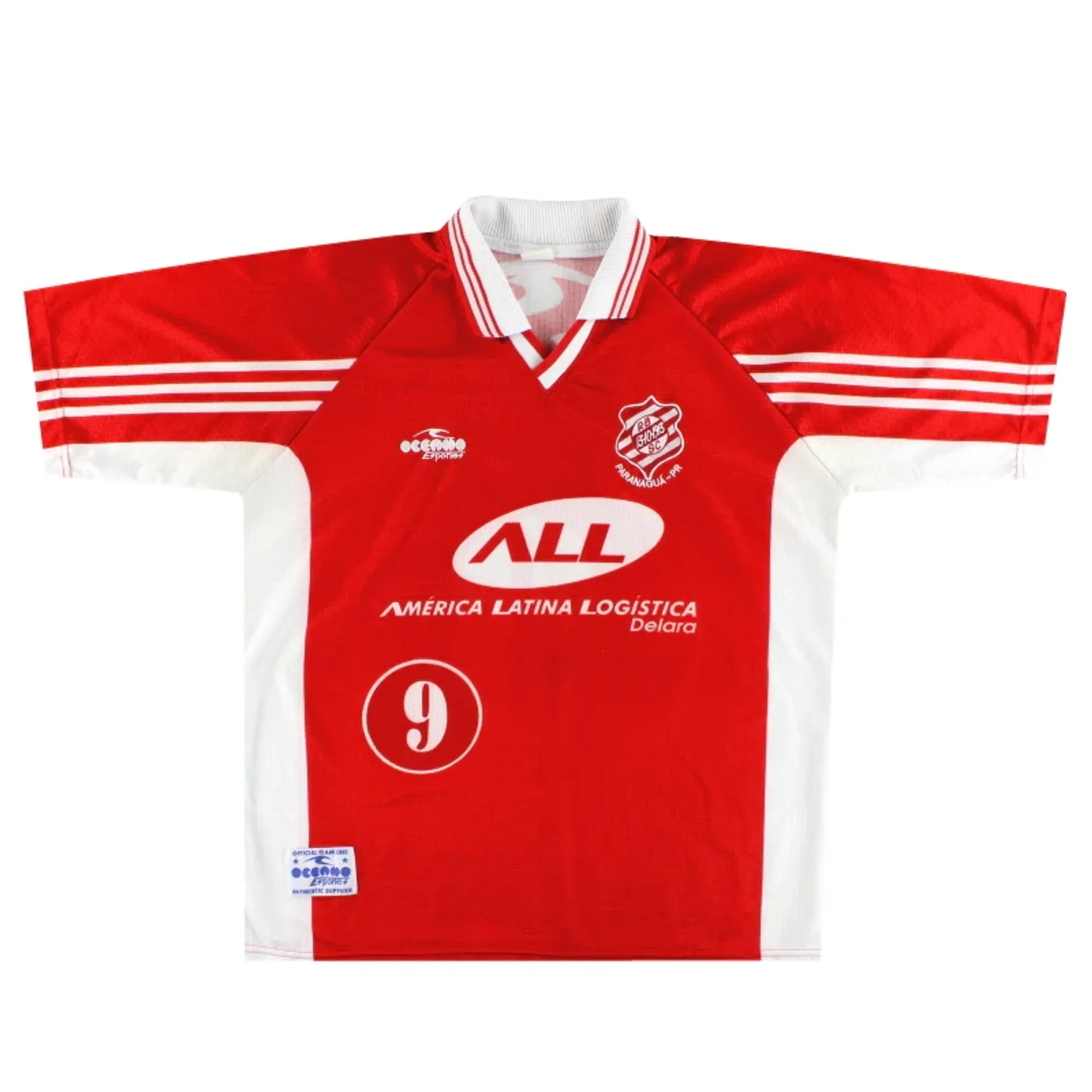 2000 Rio Branco Home Shirt #9 XL - Central and South American Clubs / Excellent 